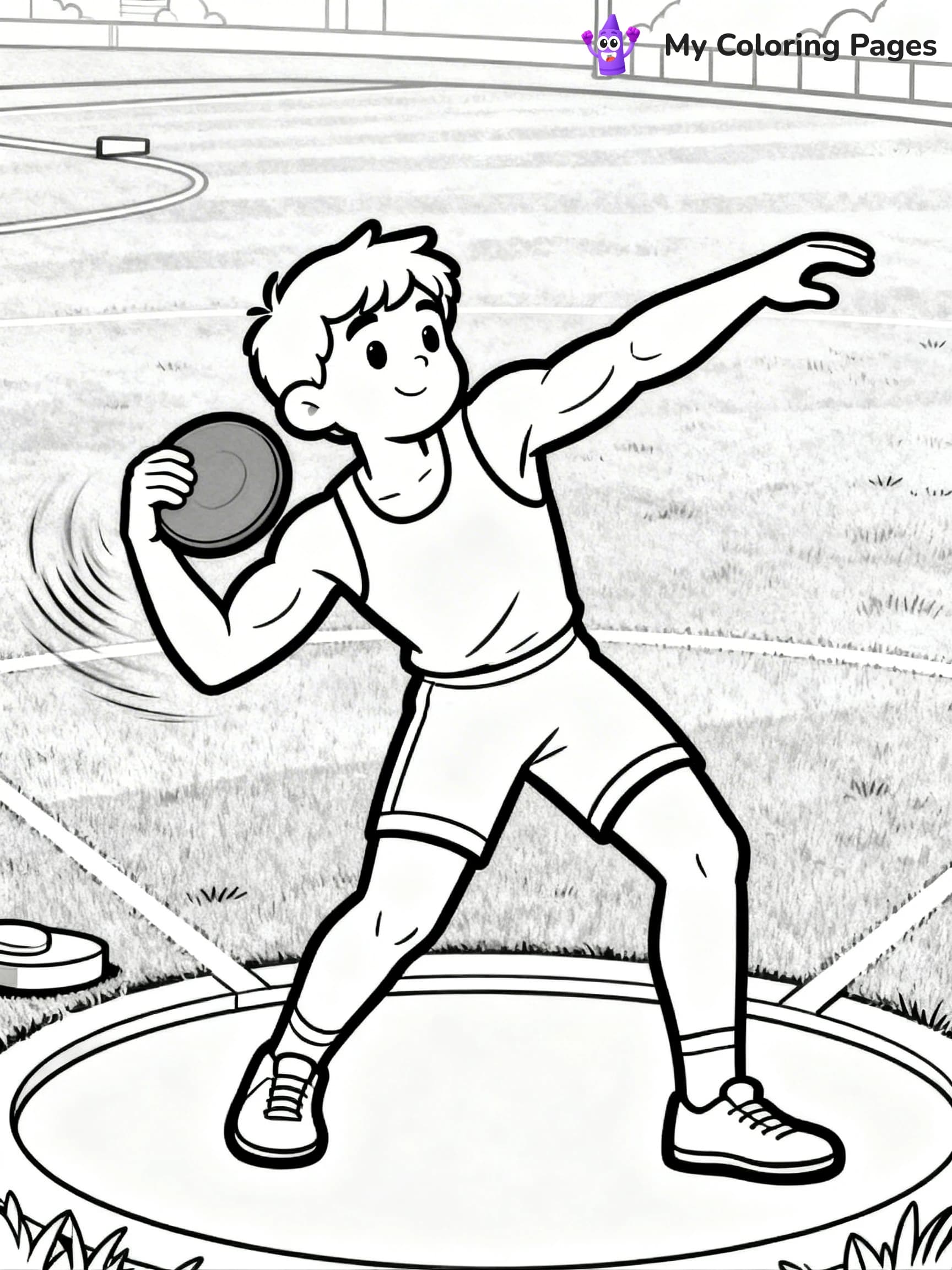 Track And Field Coloring Pages - 11