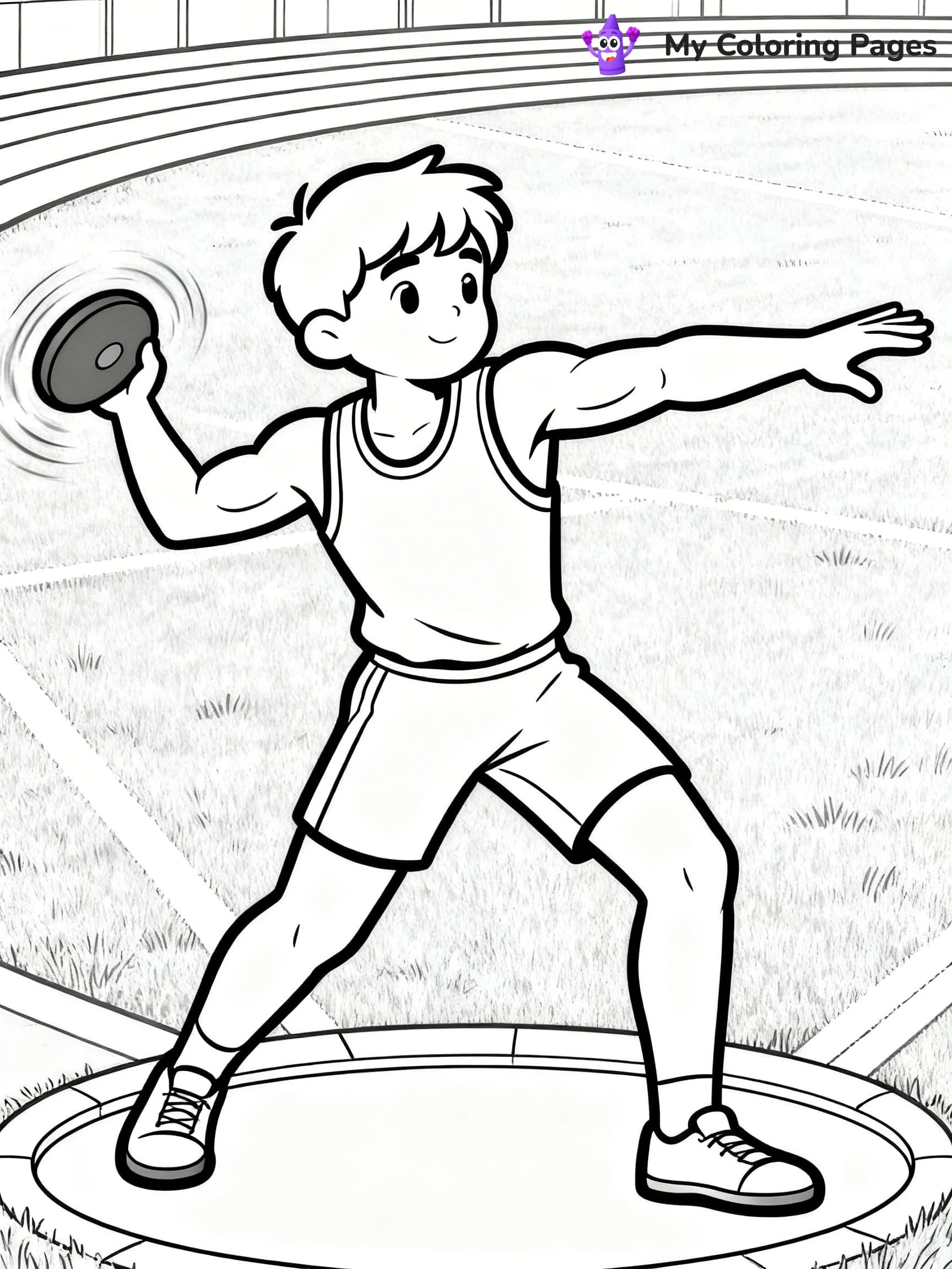 Track And Field Coloring Pages - 9
