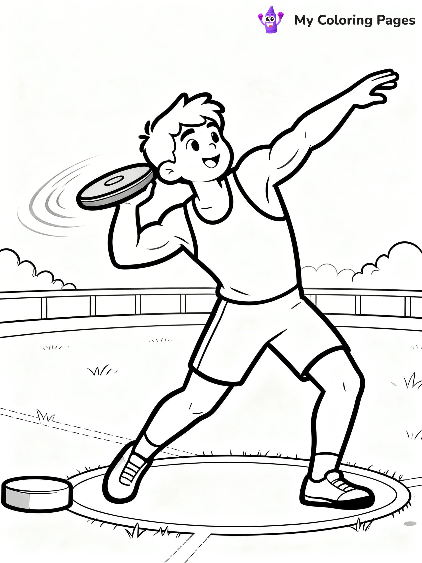 Track And Field Coloring Pages - 8