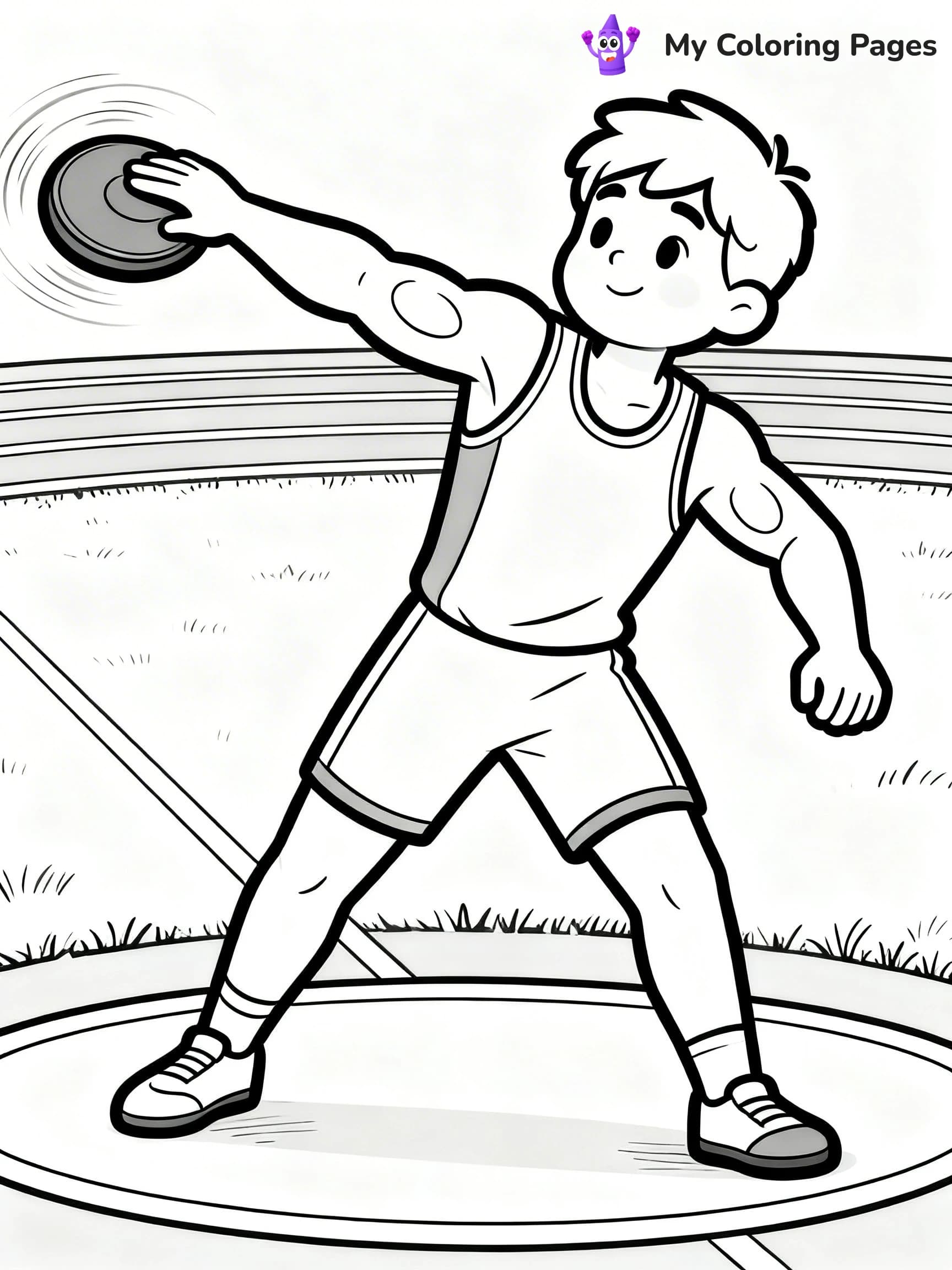 Track And Field Coloring Pages - 7