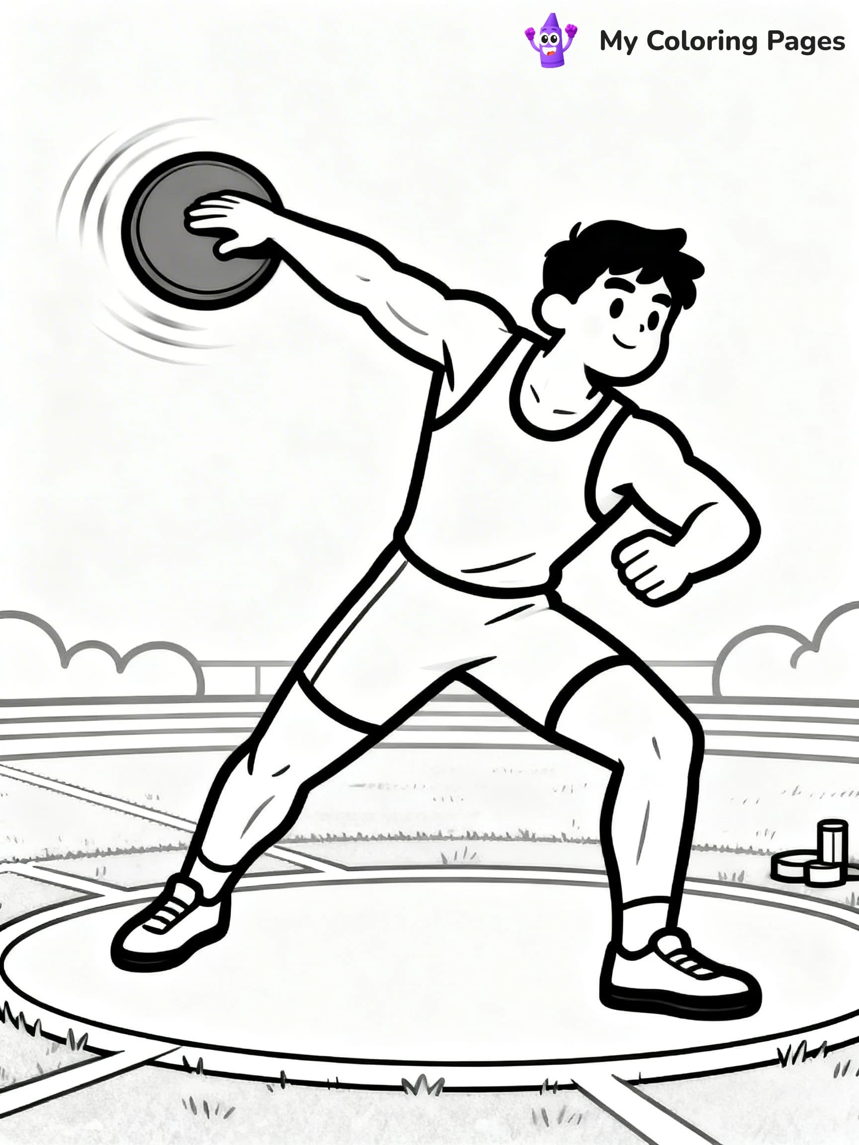 Track And Field Coloring Pages - 6