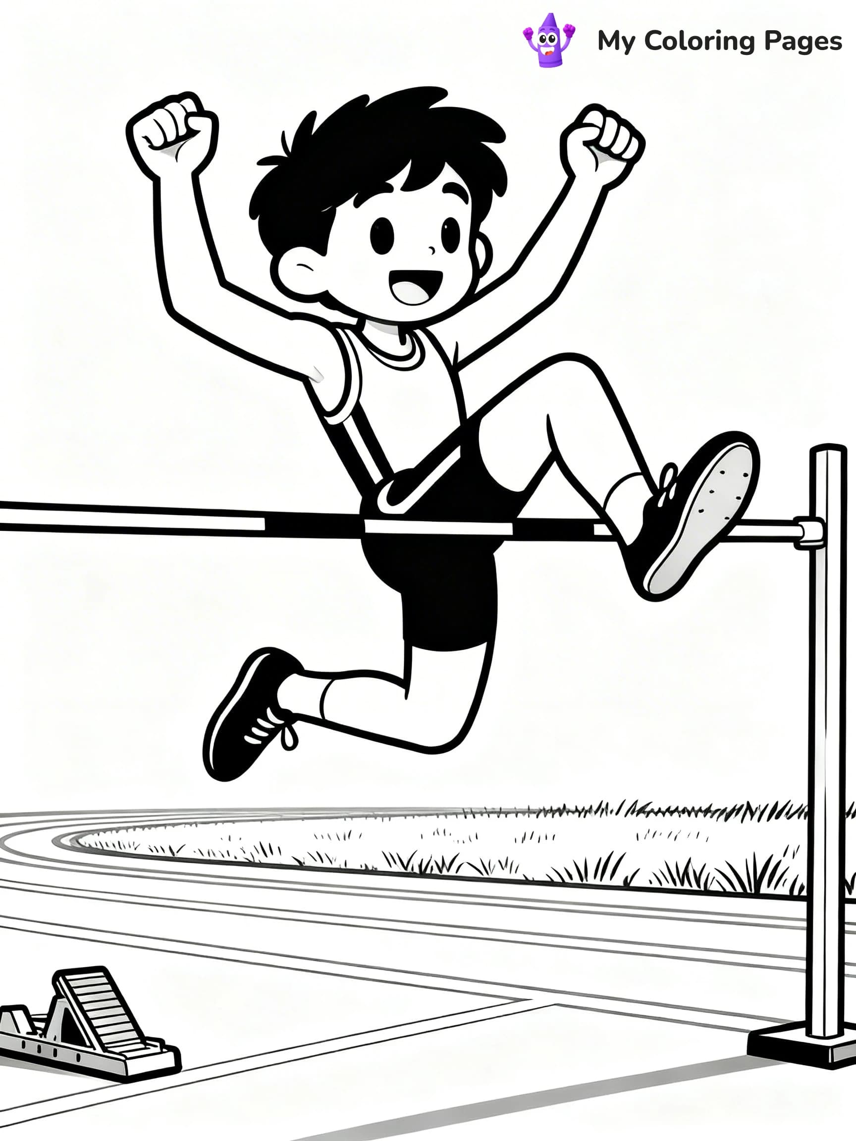 Track And Field Coloring Pages - 5