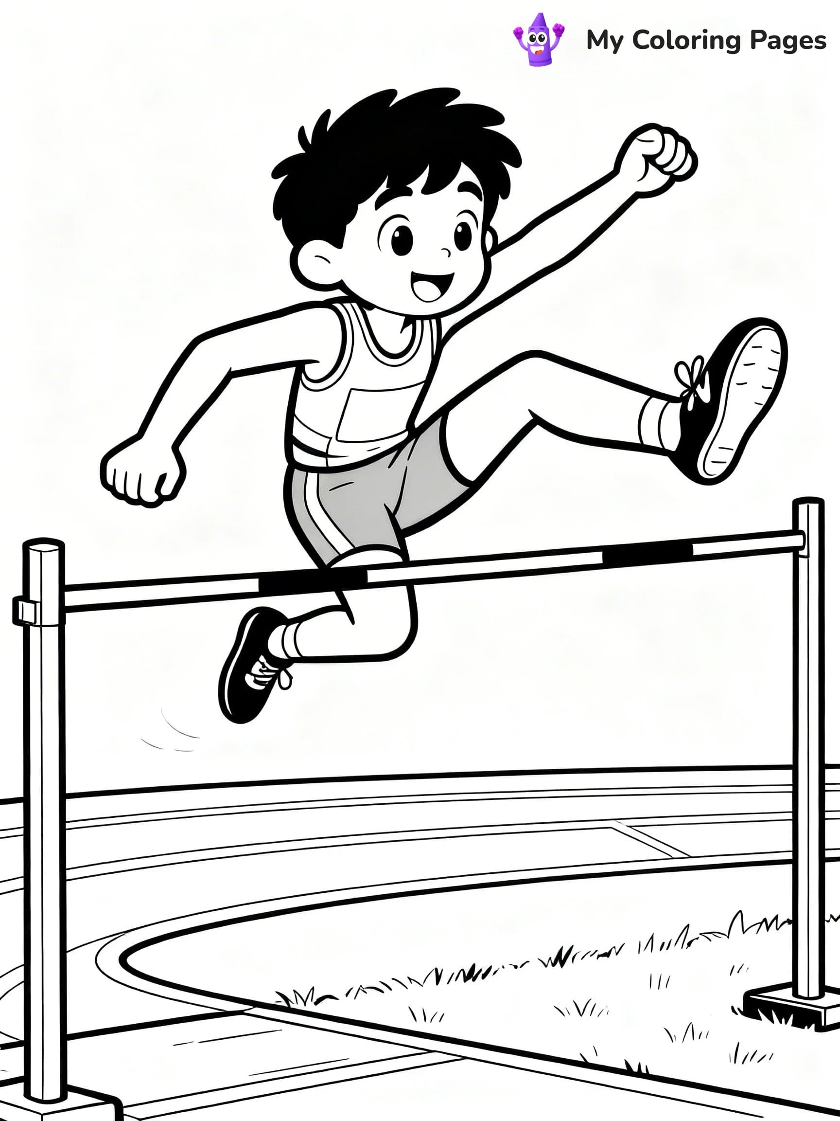Track And Field Coloring Pages - 4