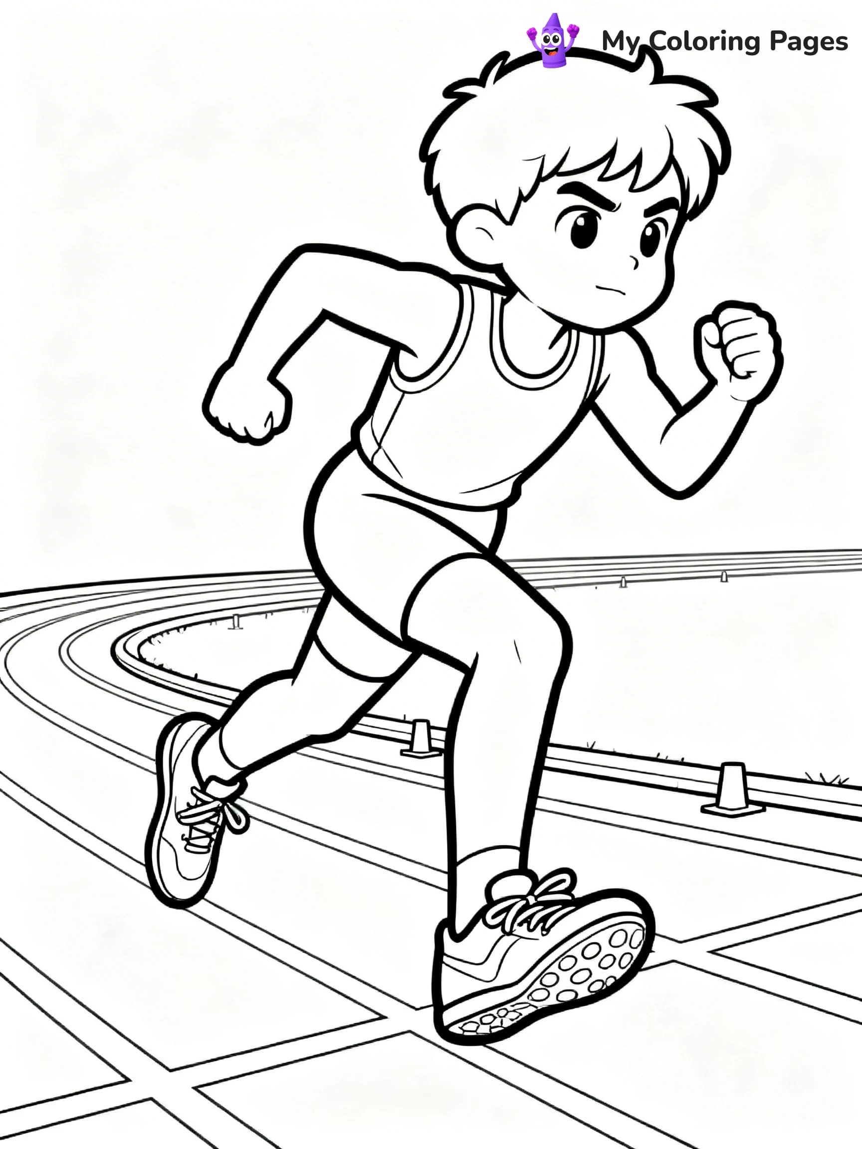 Track And Field Coloring Pages - 1