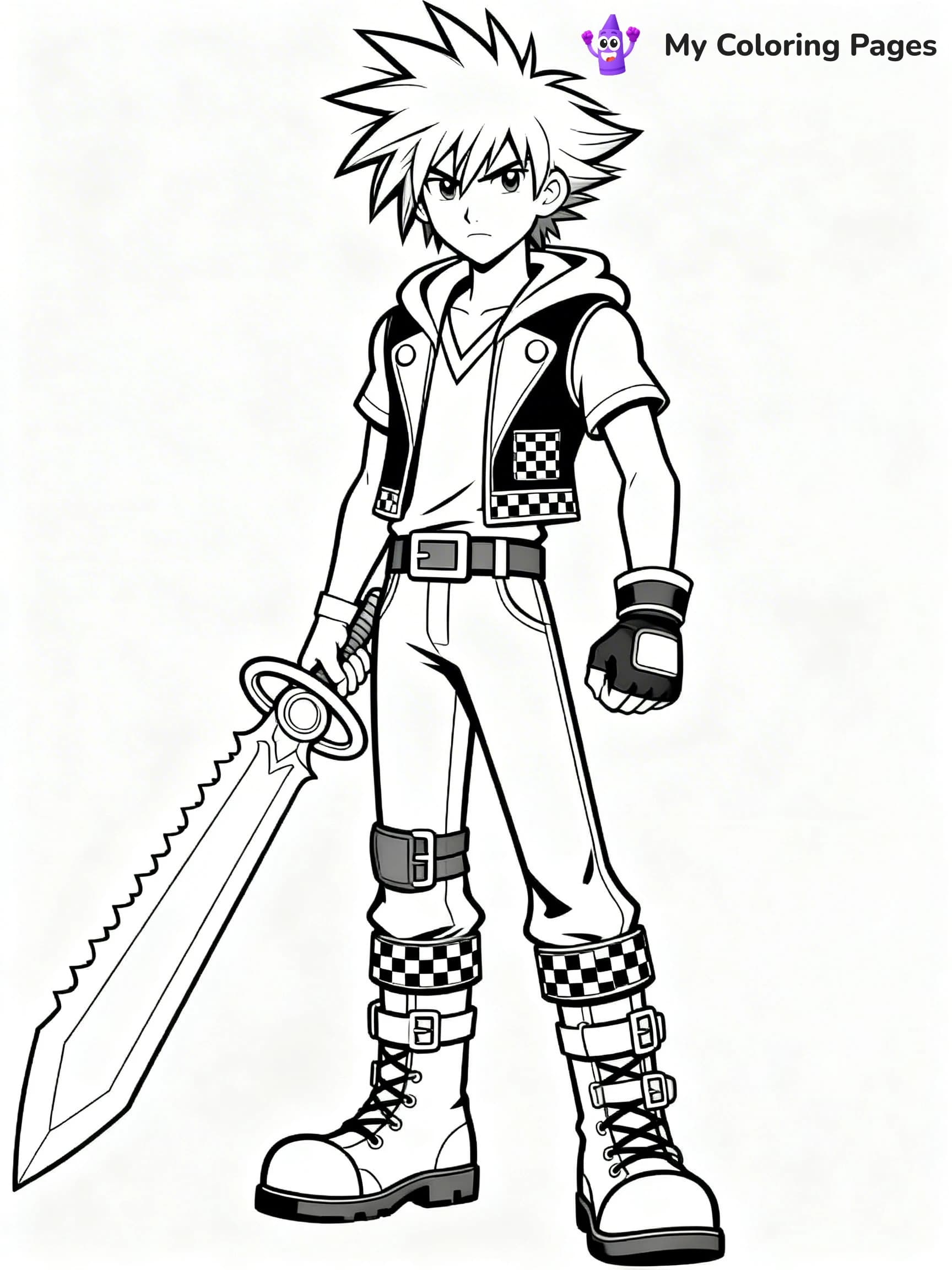 Kingdom Hearts Coloring Pages - 18