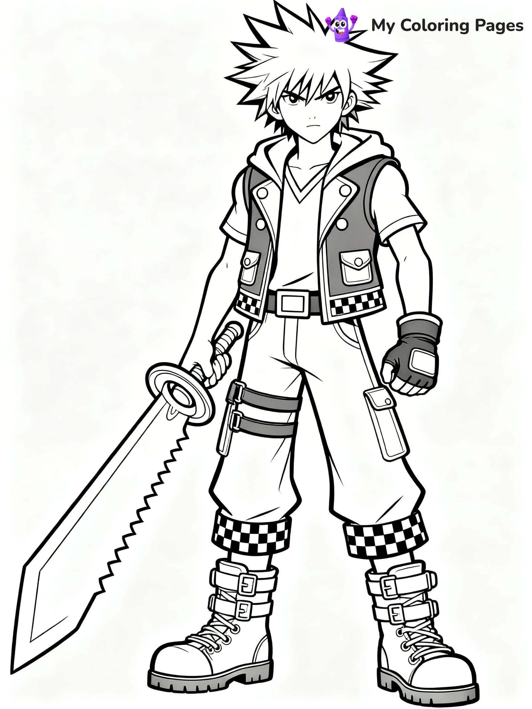 Kingdom Hearts Coloring Pages - 17