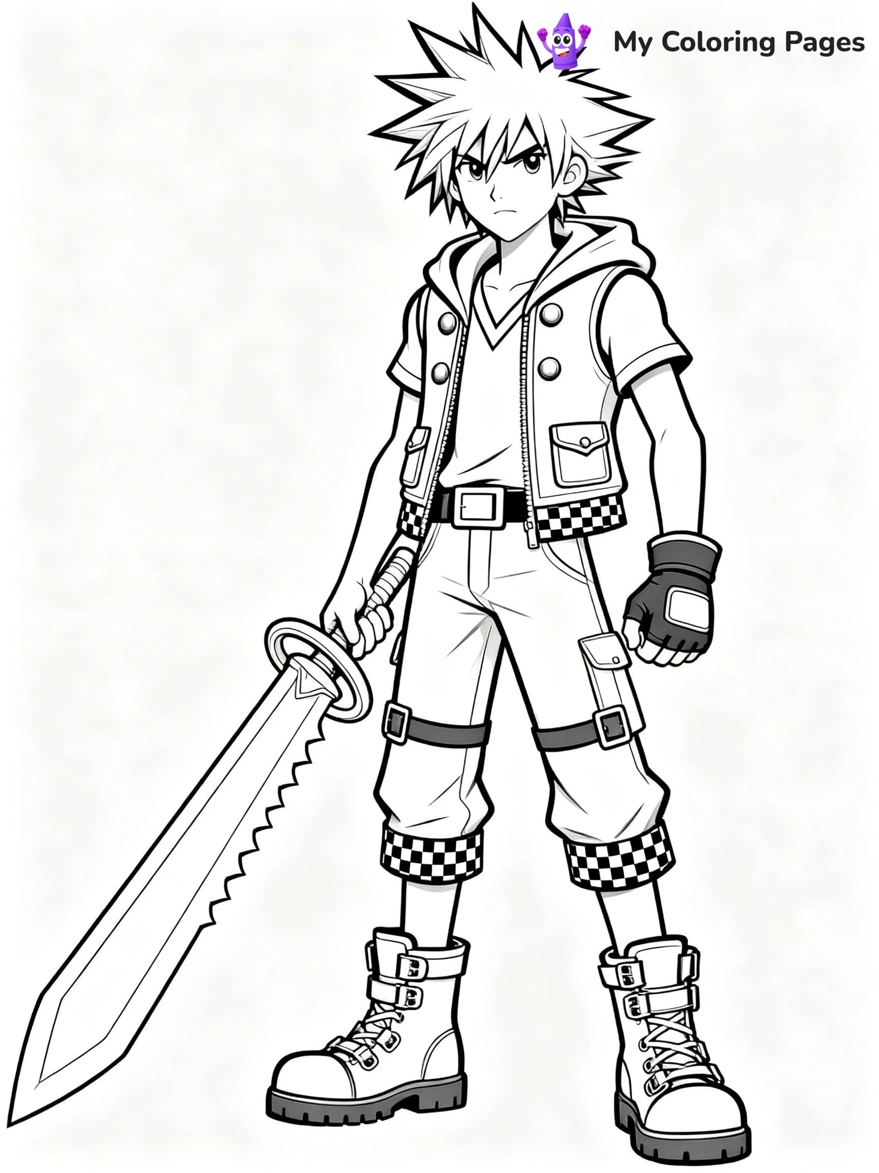Kingdom Hearts Coloring Pages - 16
