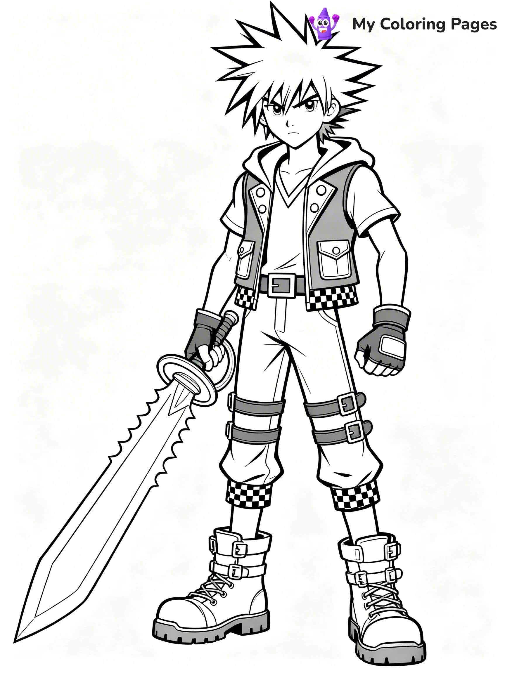 Kingdom Hearts Coloring Pages - 15