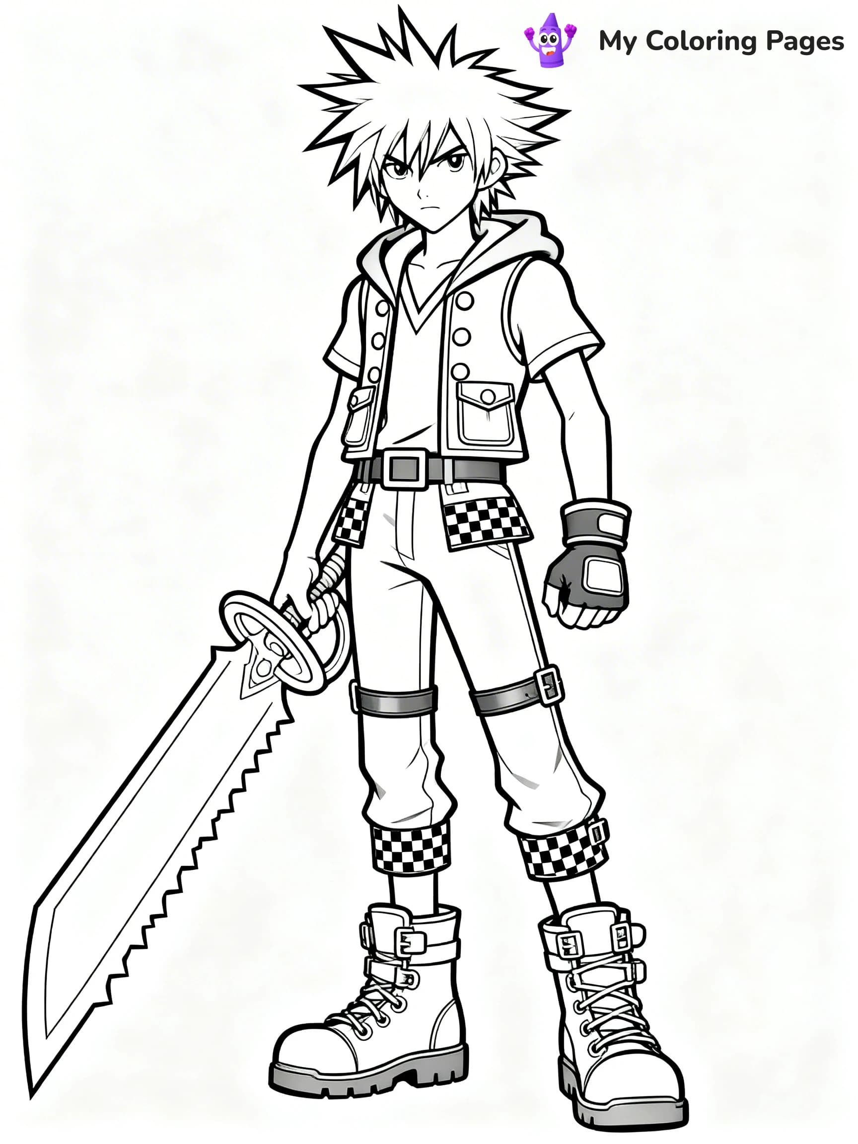 Kingdom Hearts Coloring Pages - 14