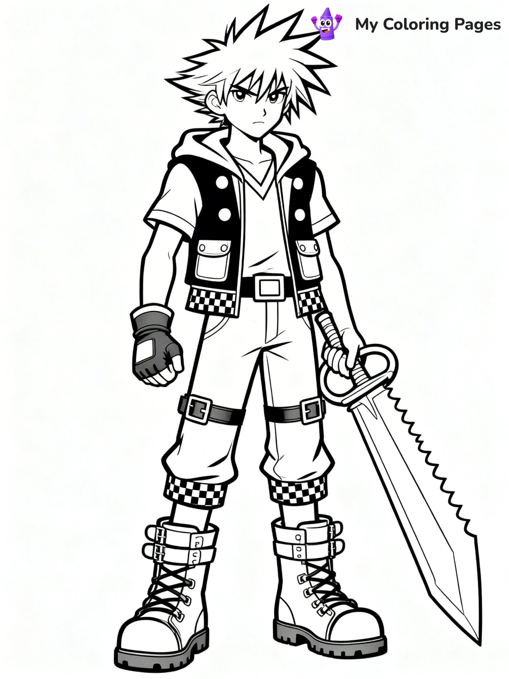 Kingdom Hearts Coloring Pages - 13
