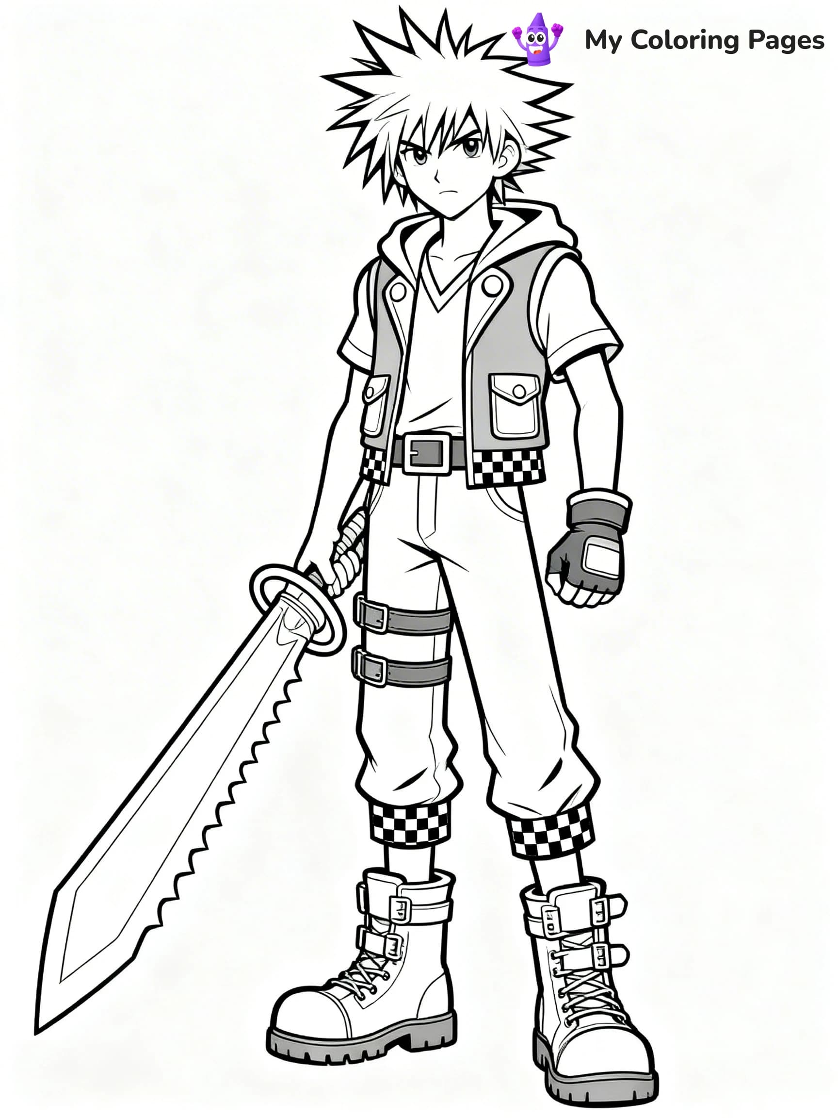 Kingdom Hearts Coloring Pages - 12