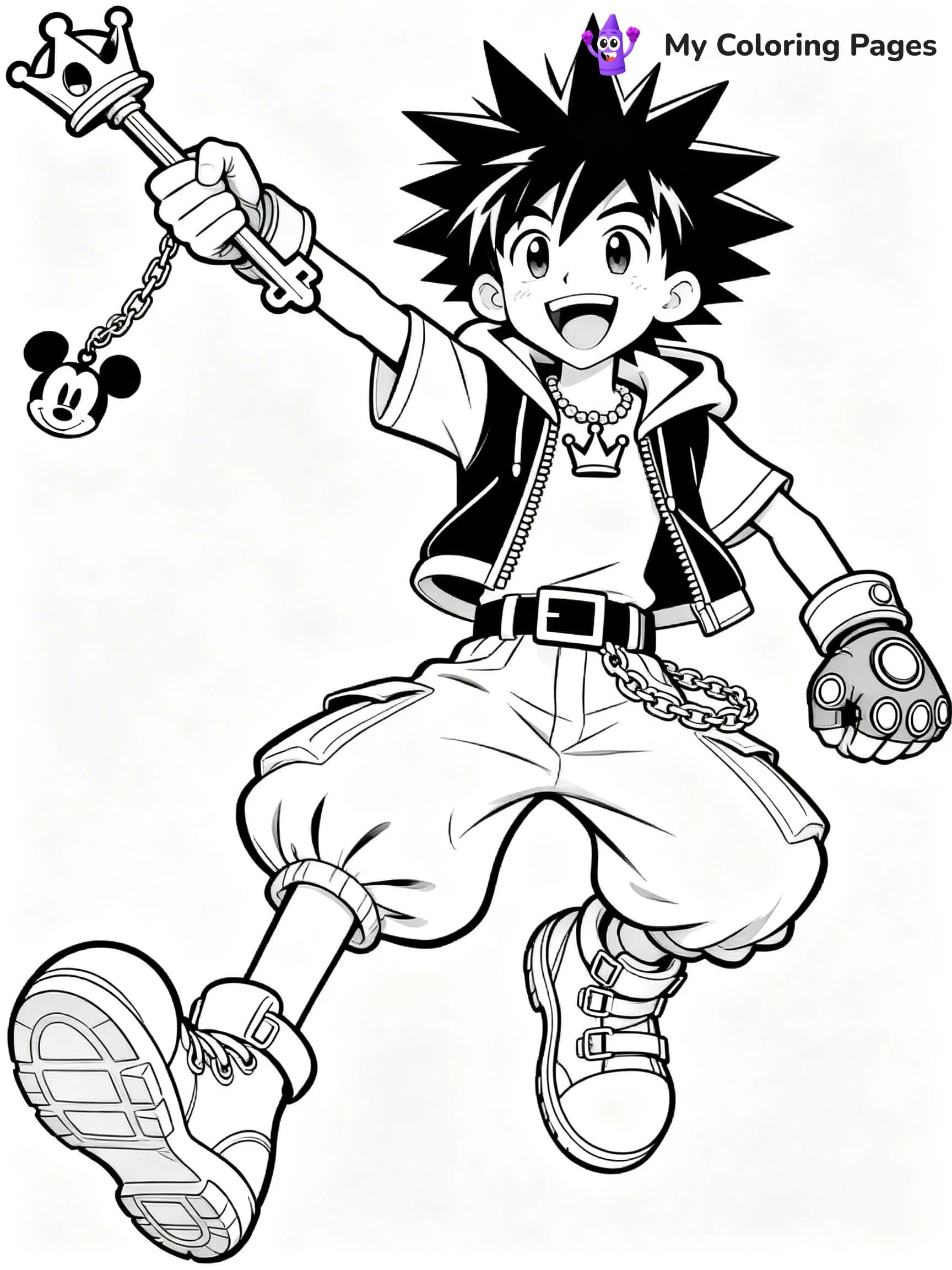 Kingdom Hearts Coloring Pages - 11