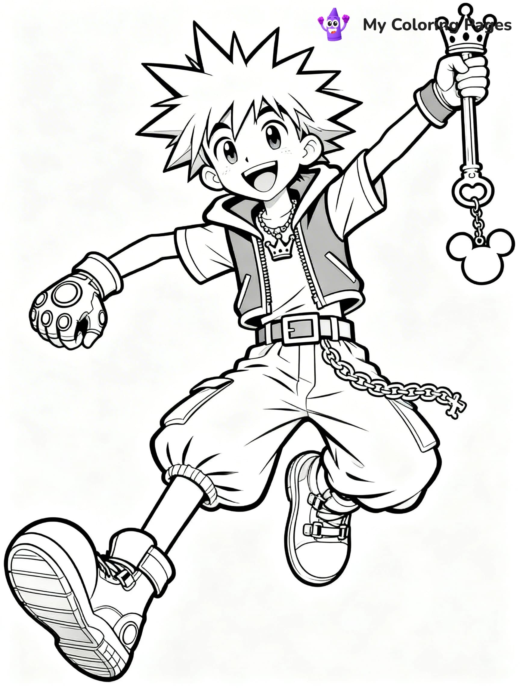 Kingdom Hearts Coloring Pages - 10