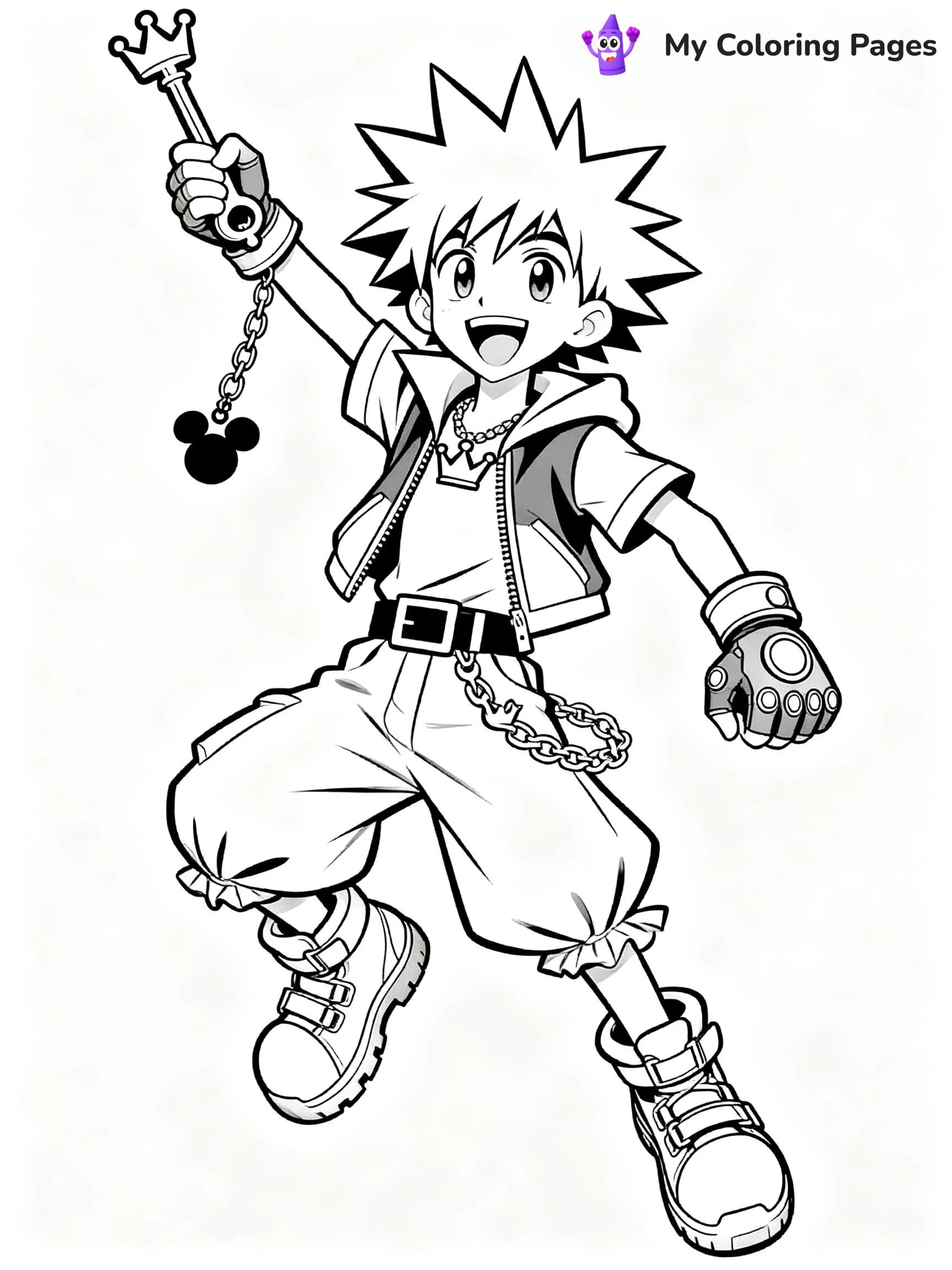 Kingdom Hearts Coloring Pages - 9