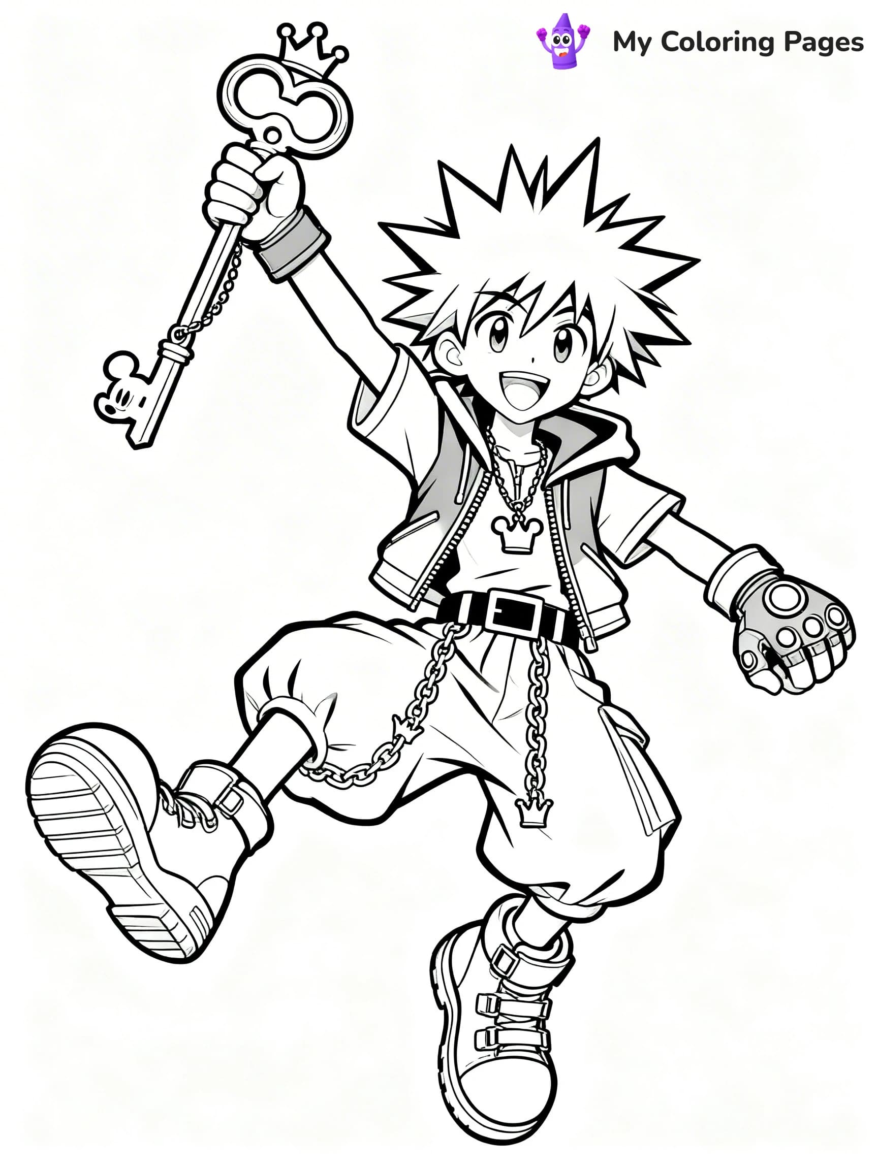 Kingdom Hearts Coloring Pages - 8