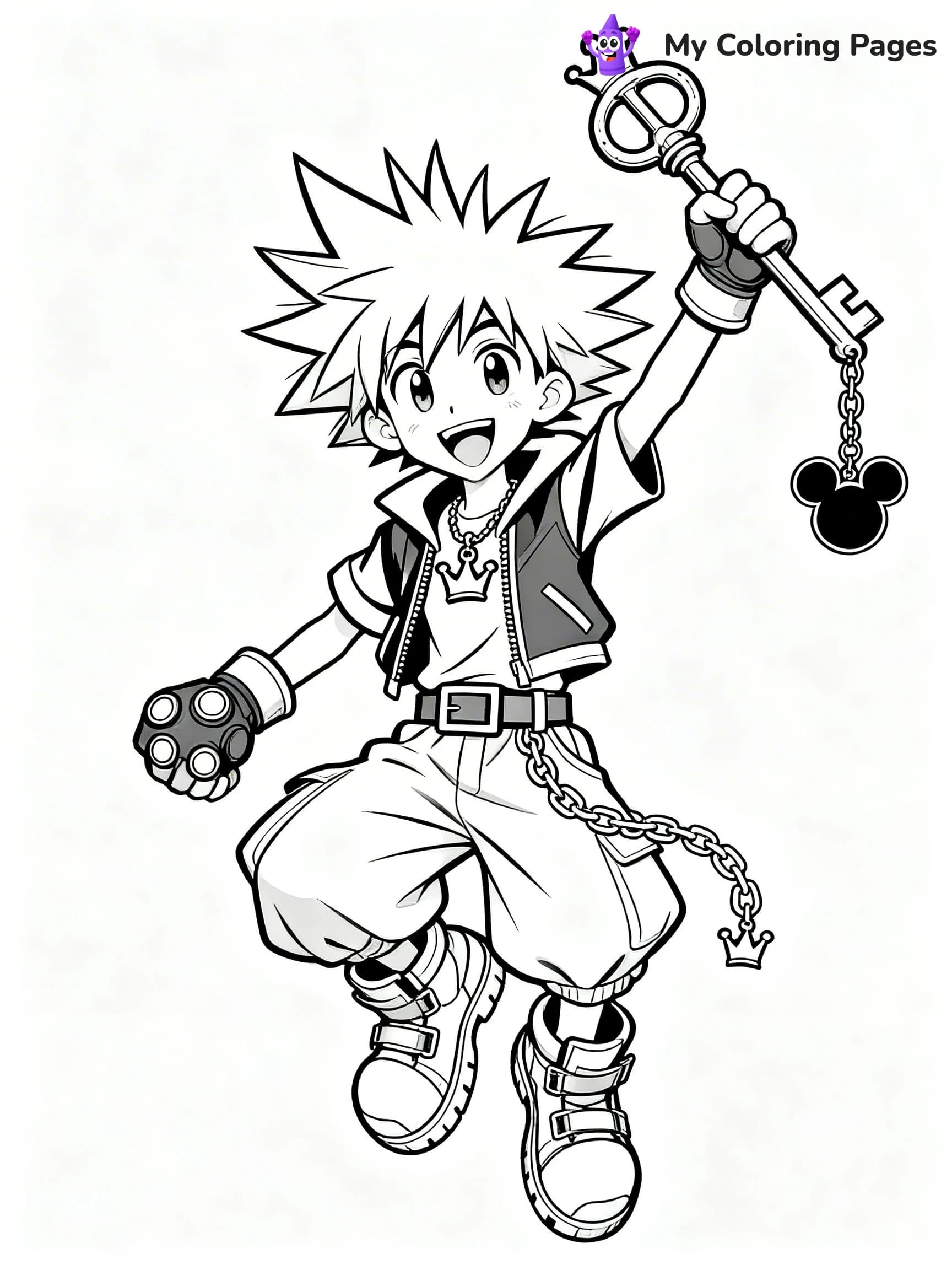 Kingdom Hearts Coloring Pages - 6