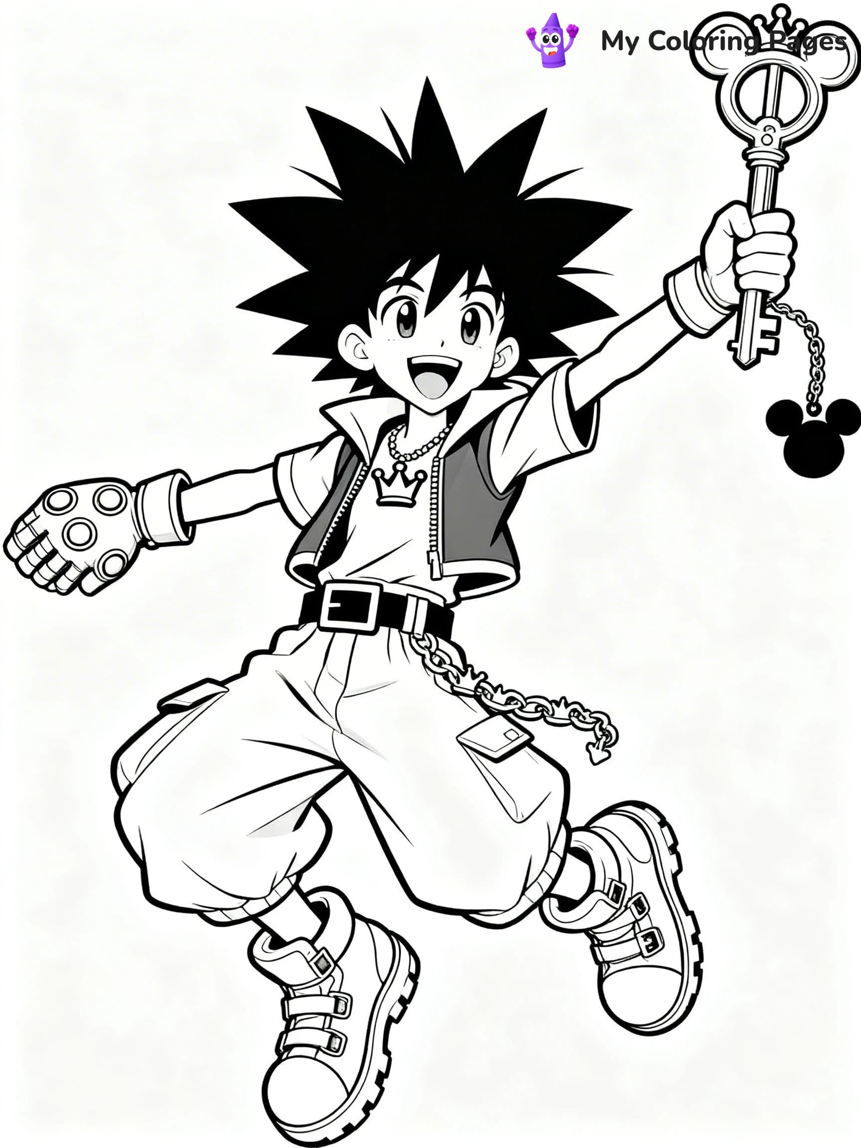 Kingdom Hearts Coloring Pages - 5