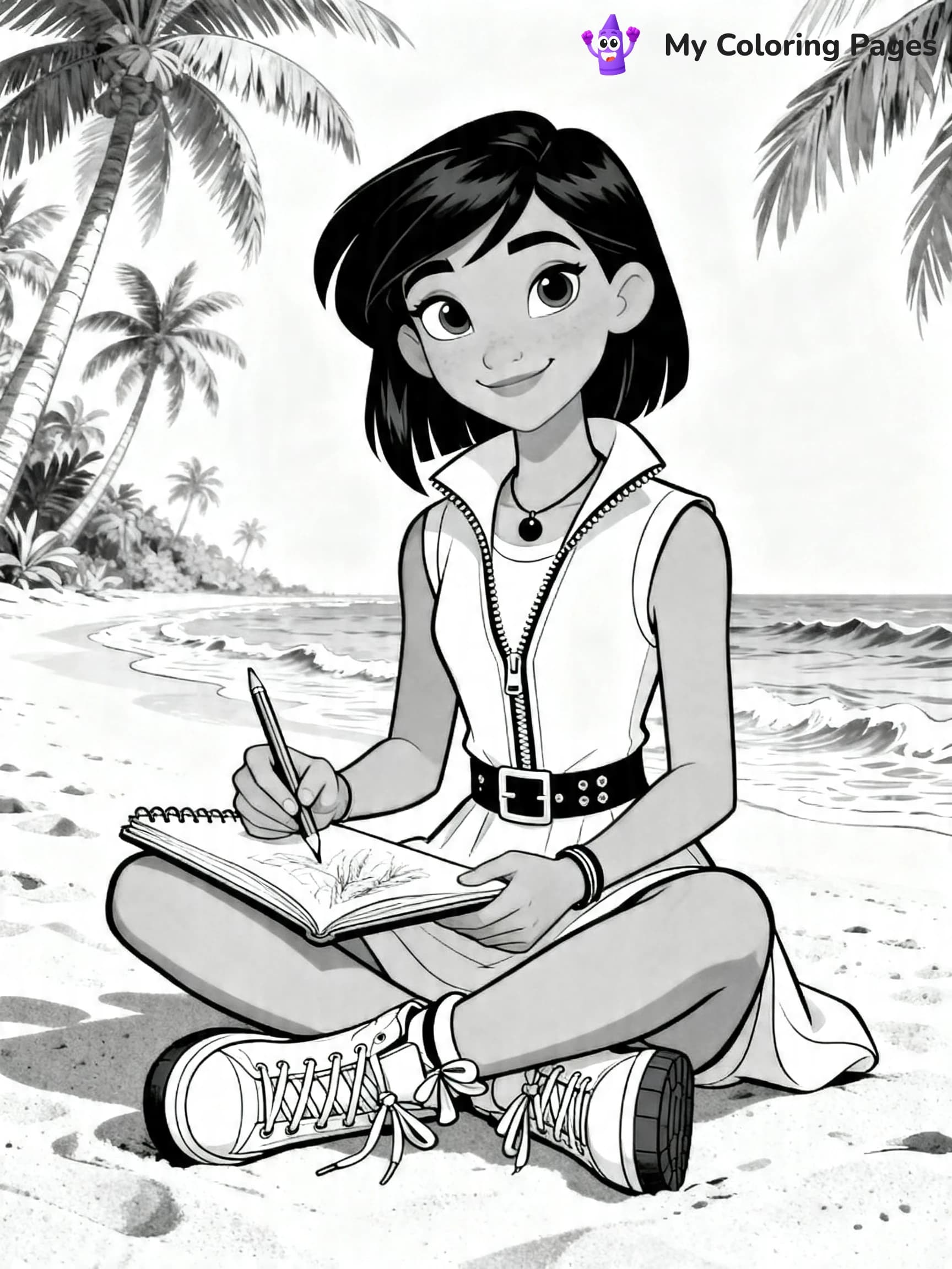 Kingdom Hearts Coloring Pages - 1