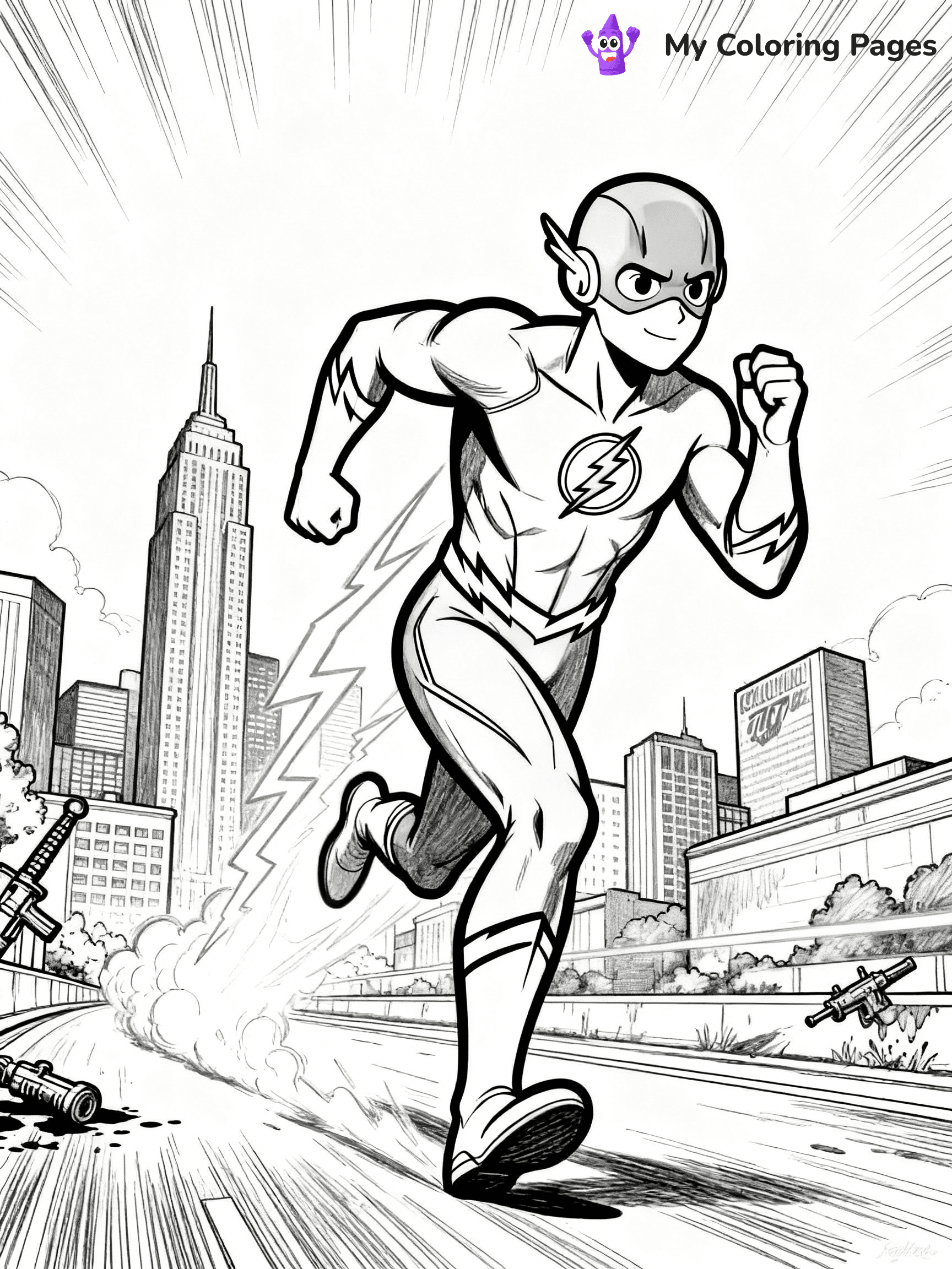 Flash Coloring Pages - 23