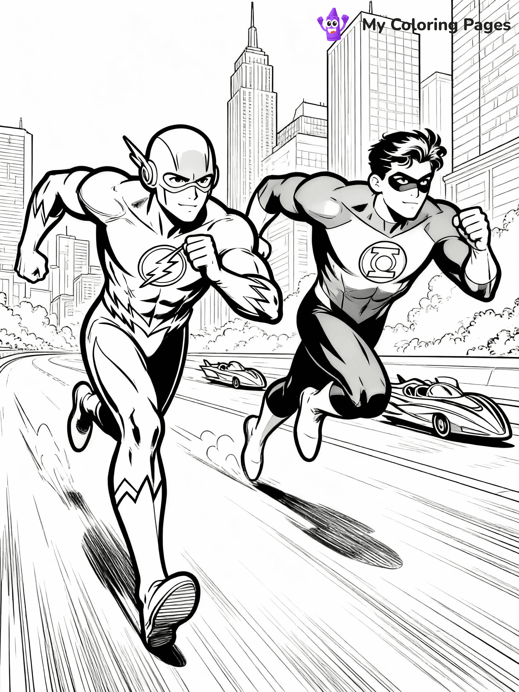 Flash Coloring Pages - 19