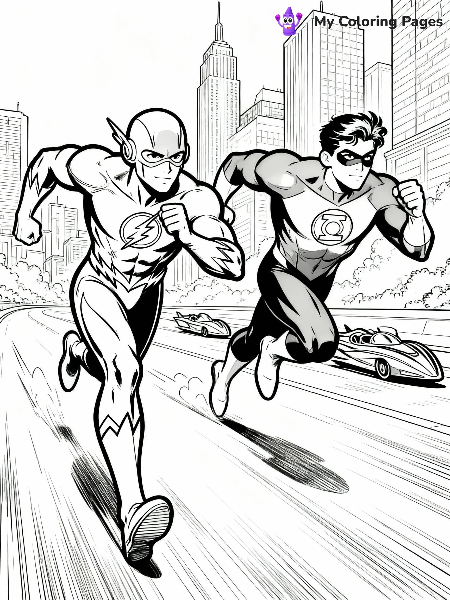 Flash Coloring Pages - 19