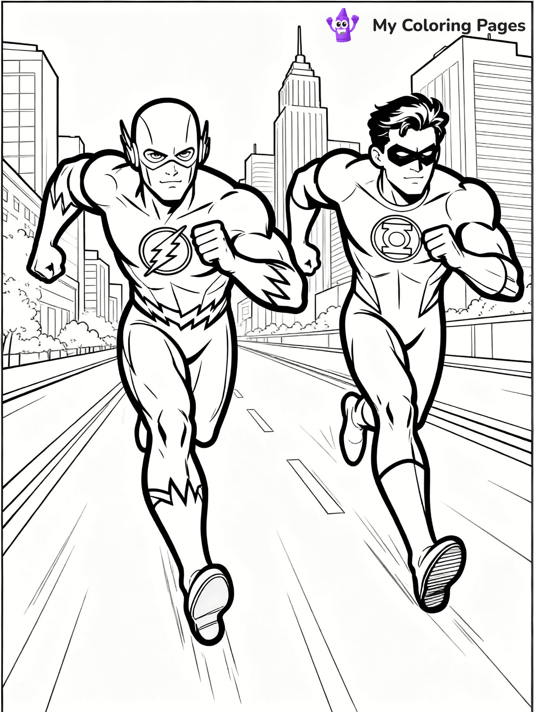 Flash Coloring Pages - 17