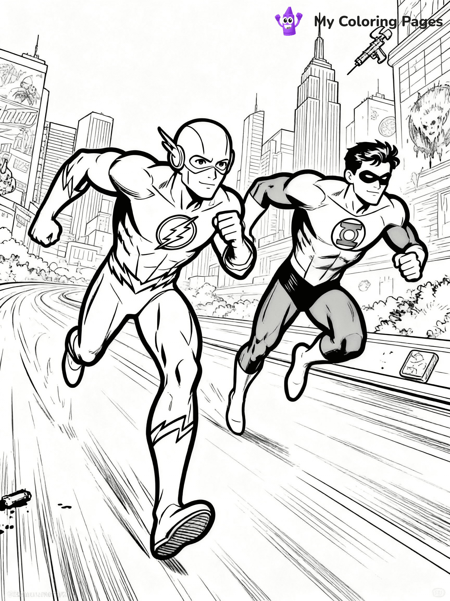 Flash Coloring Pages - 15