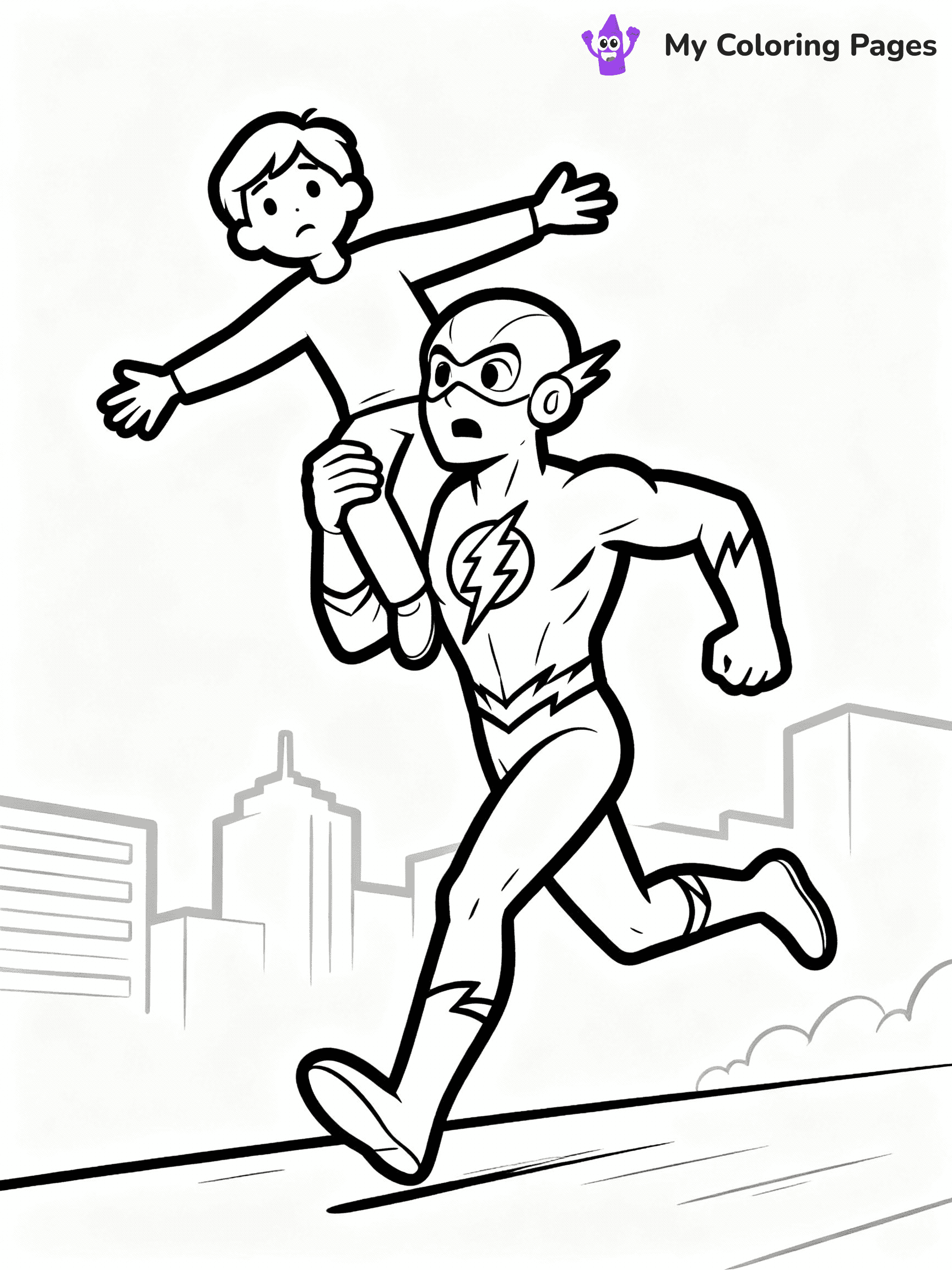 Flash Coloring Pages - 12
