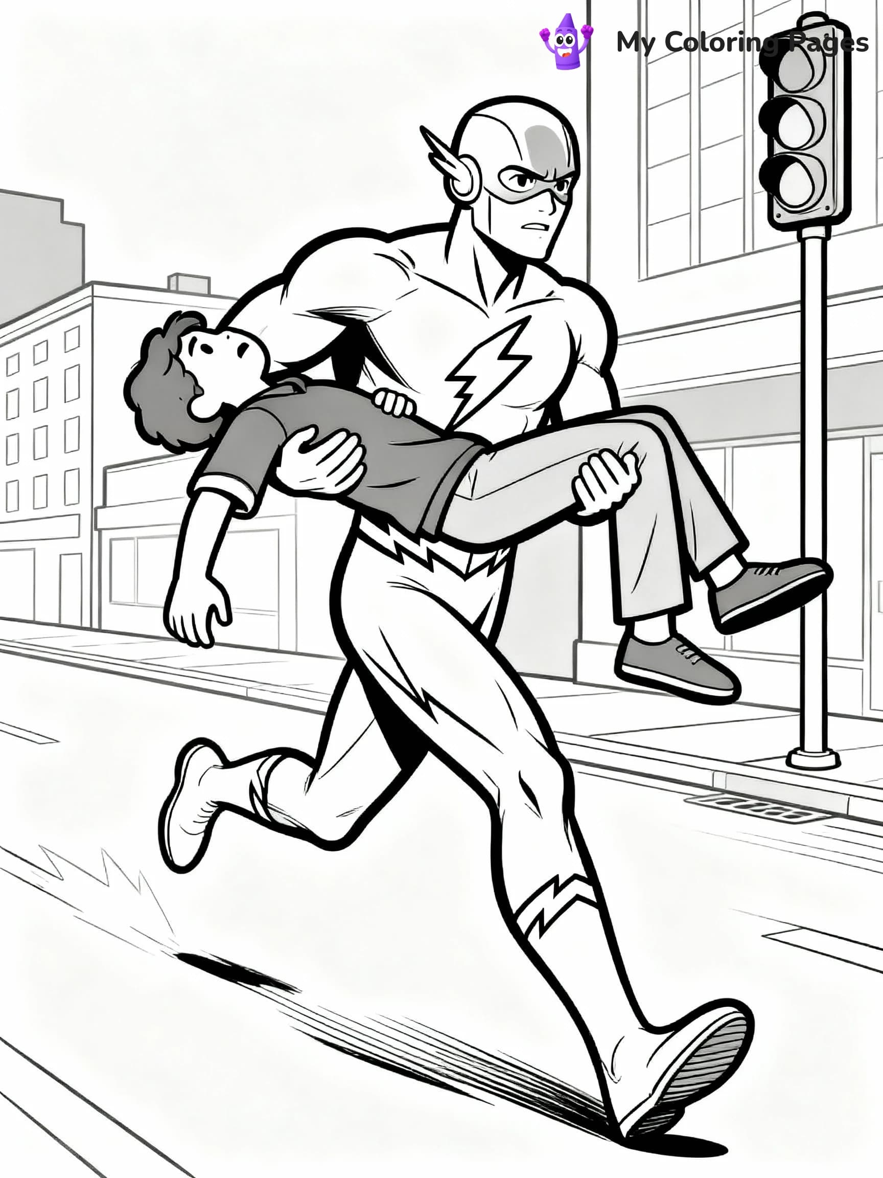 Flash Coloring Pages - 10