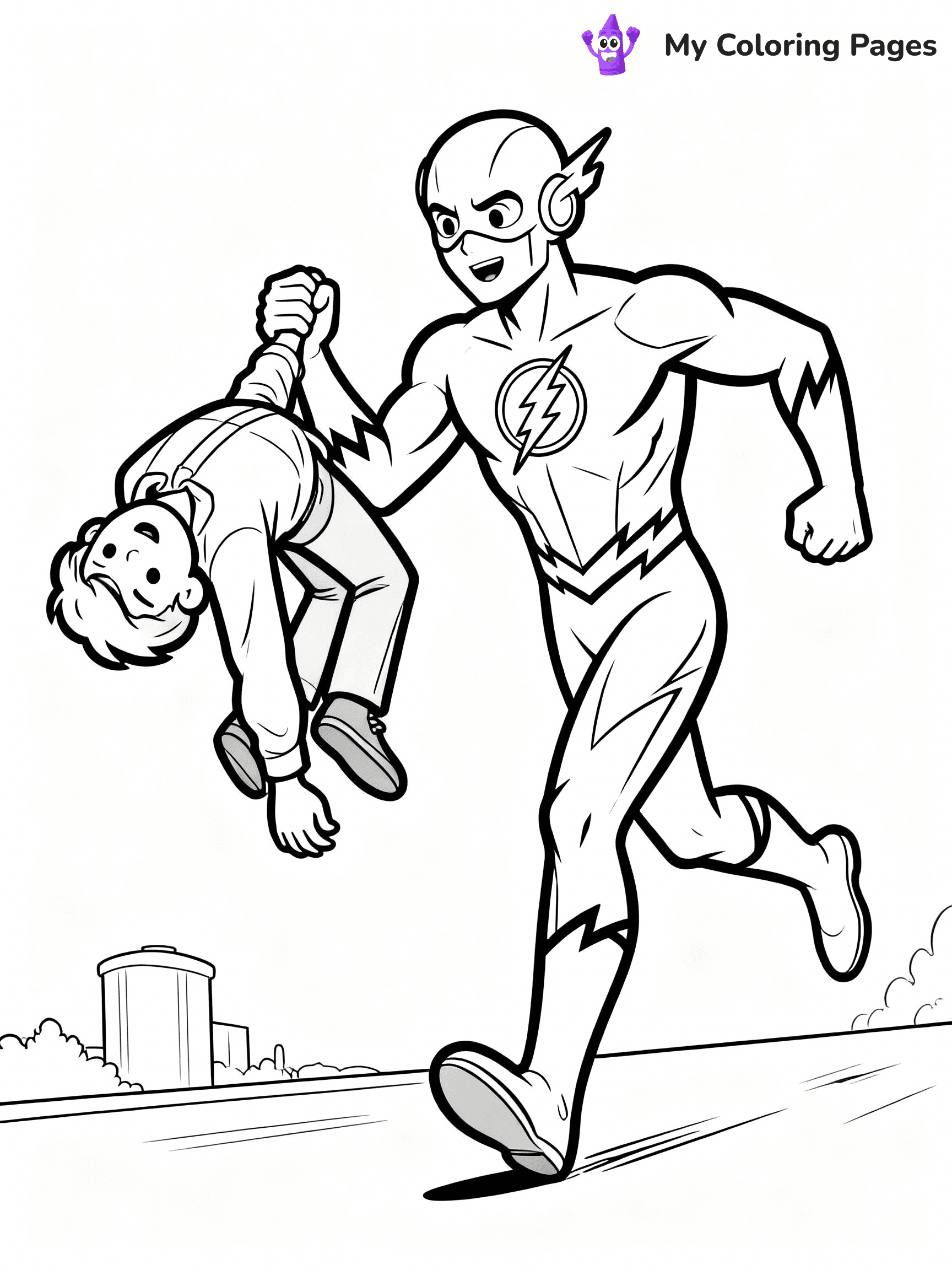 Flash Coloring Pages - 9
