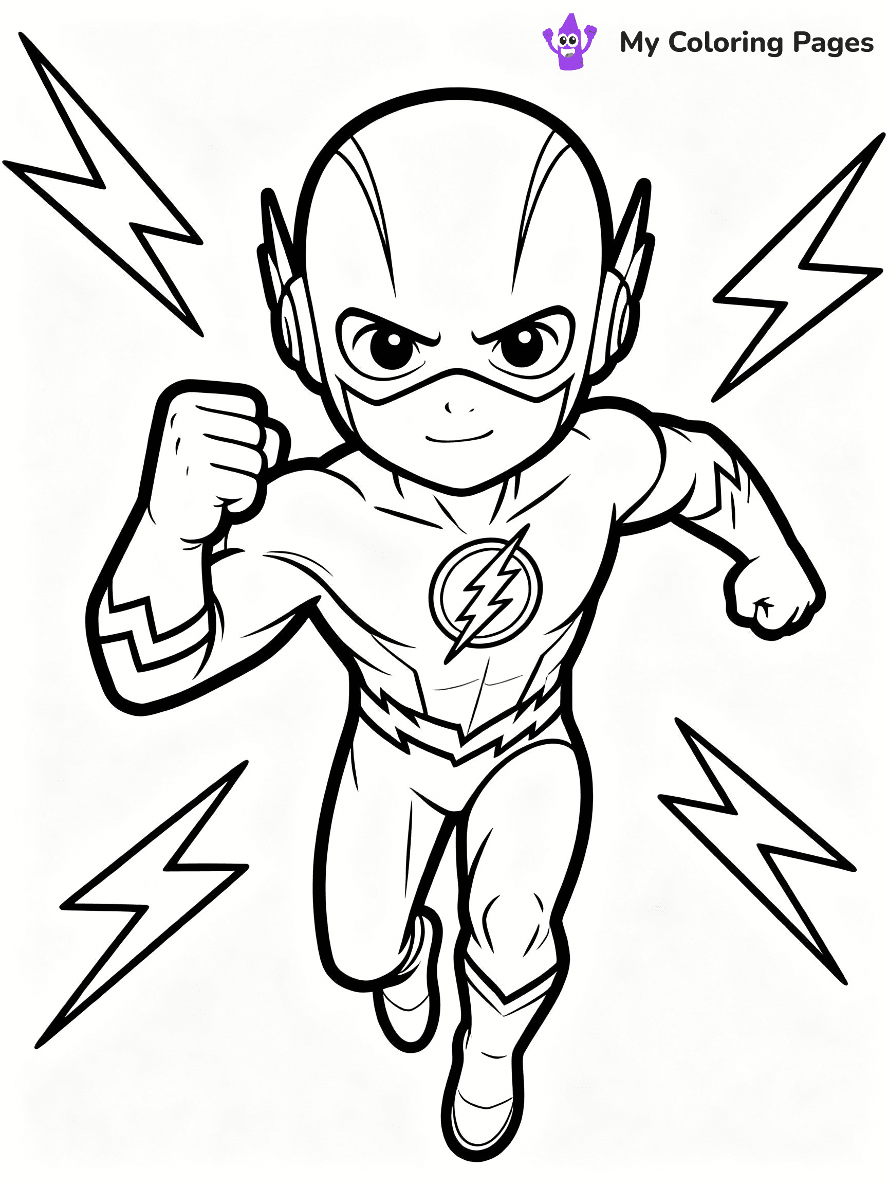 Flash Coloring Pages - 4