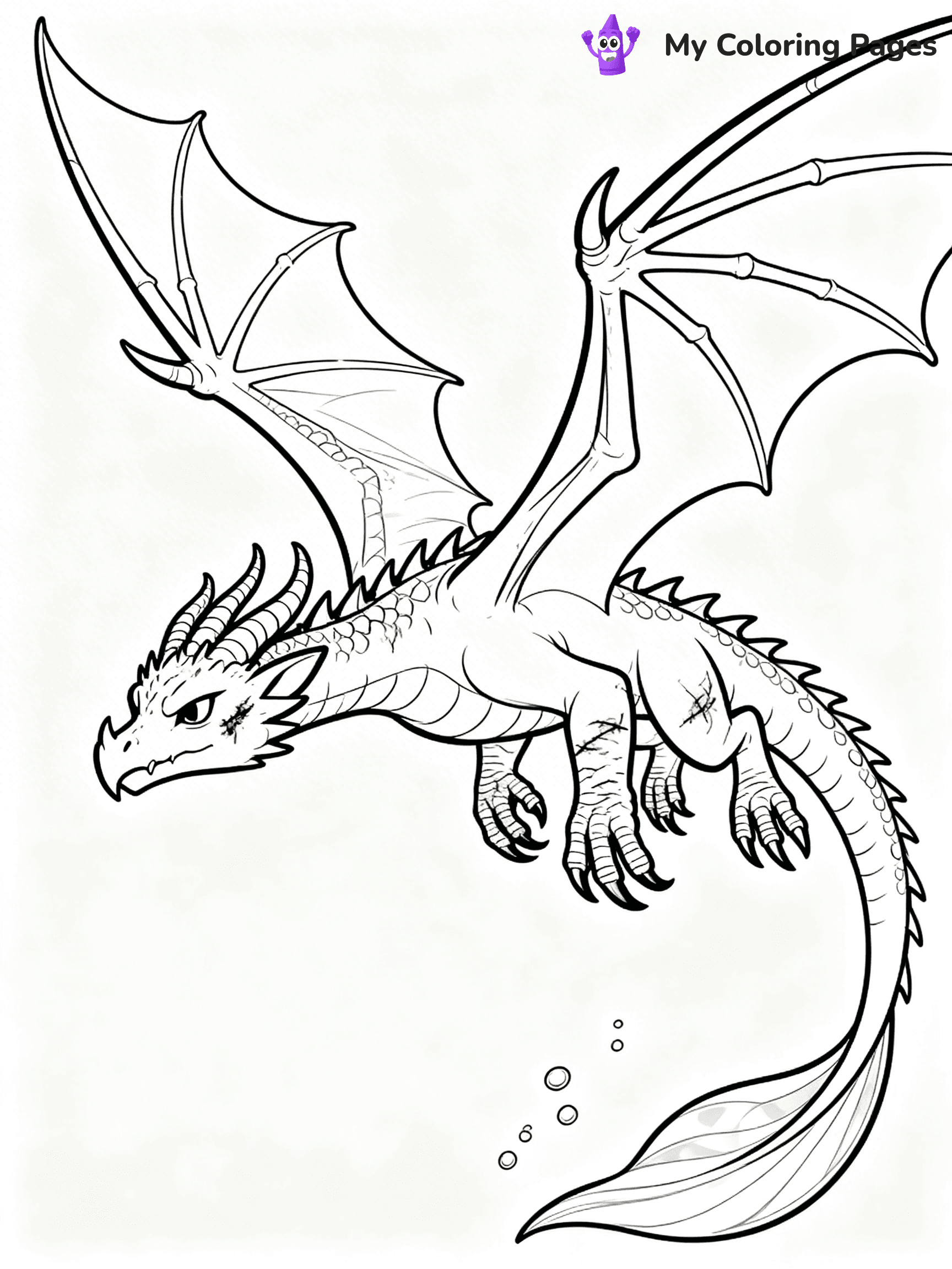 Wings Of Fire Coloring Pages Seawing - 23