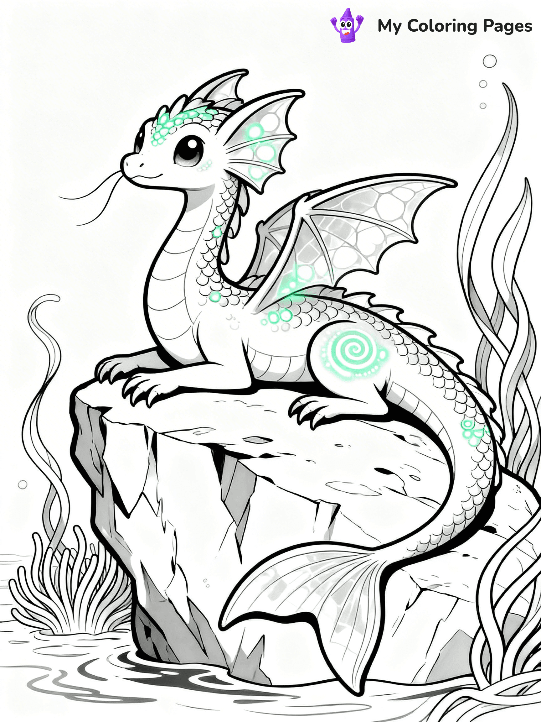 Wings Of Fire Coloring Pages Seawing - 19