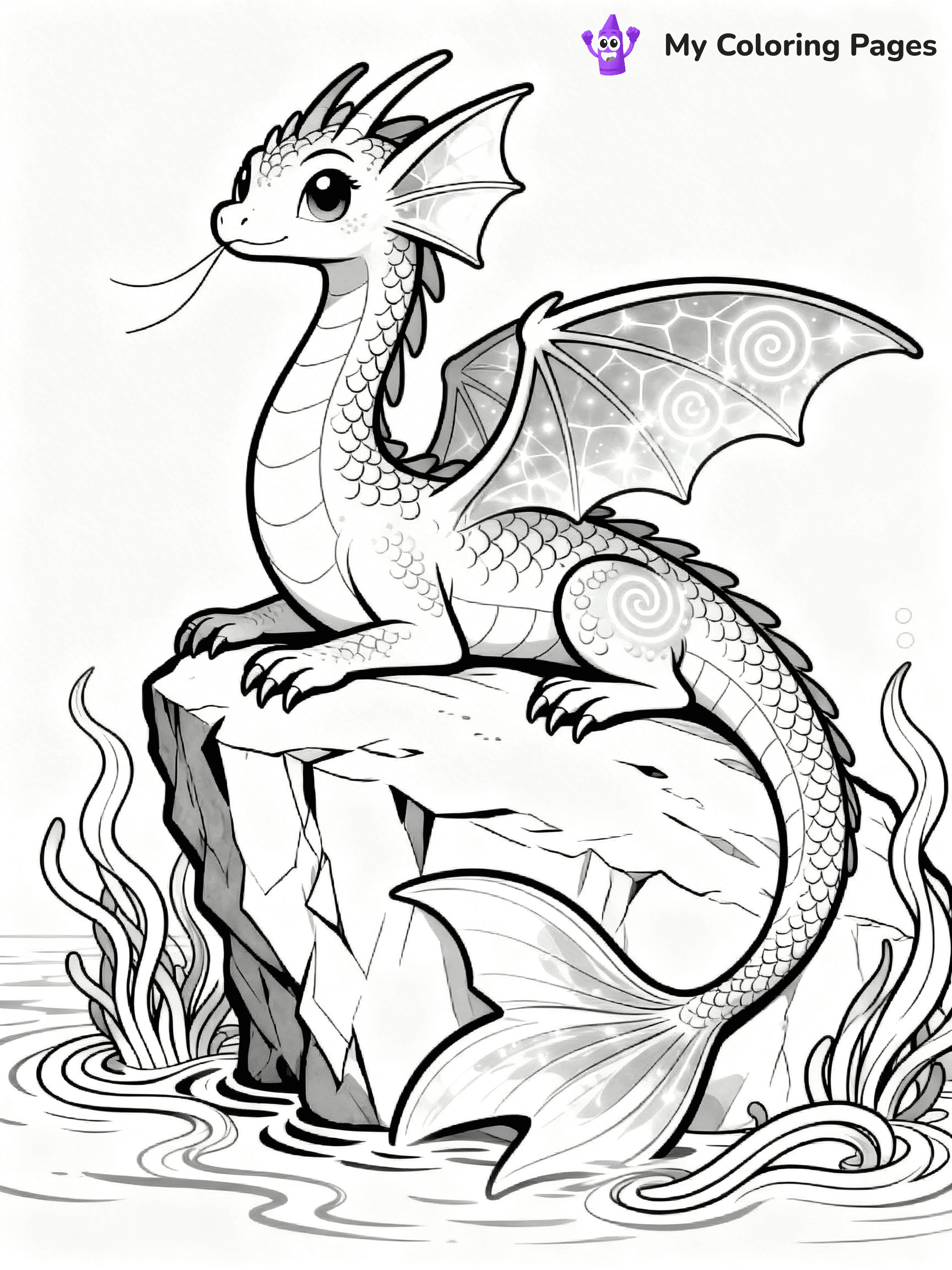 Wings Of Fire Coloring Pages Seawing - 18