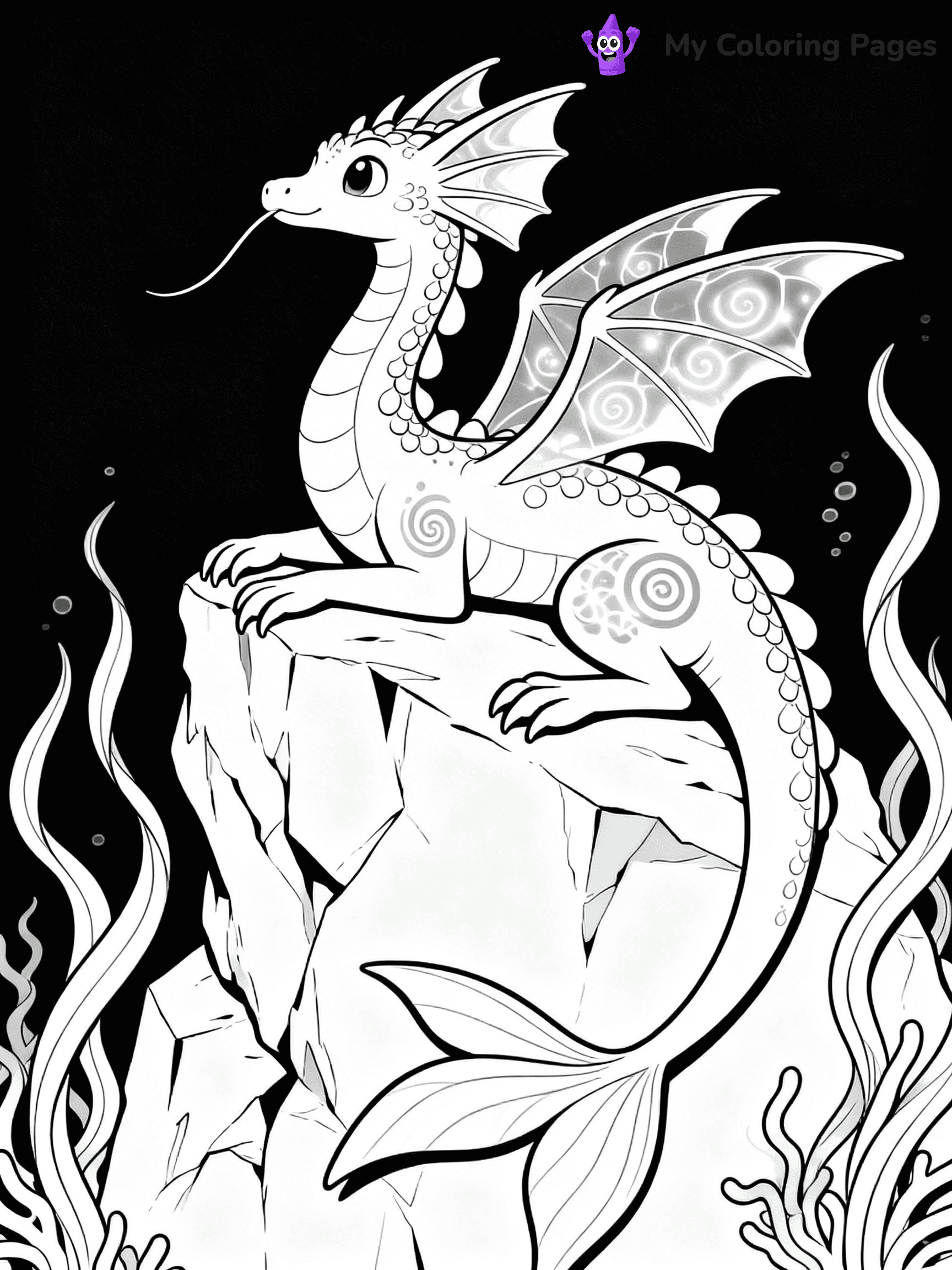 Wings Of Fire Coloring Pages Seawing - 17