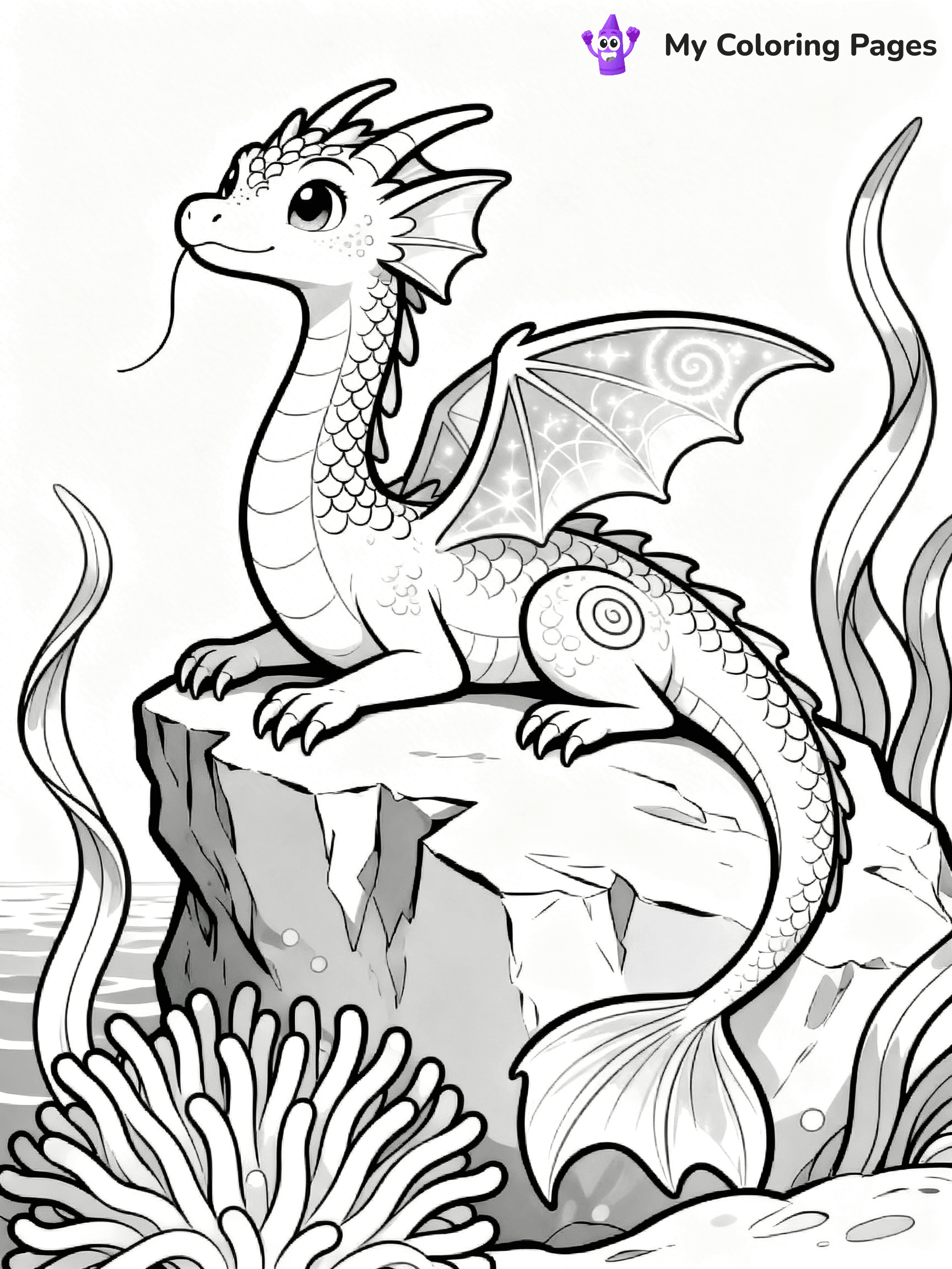 Wings Of Fire Coloring Pages Seawing - 16