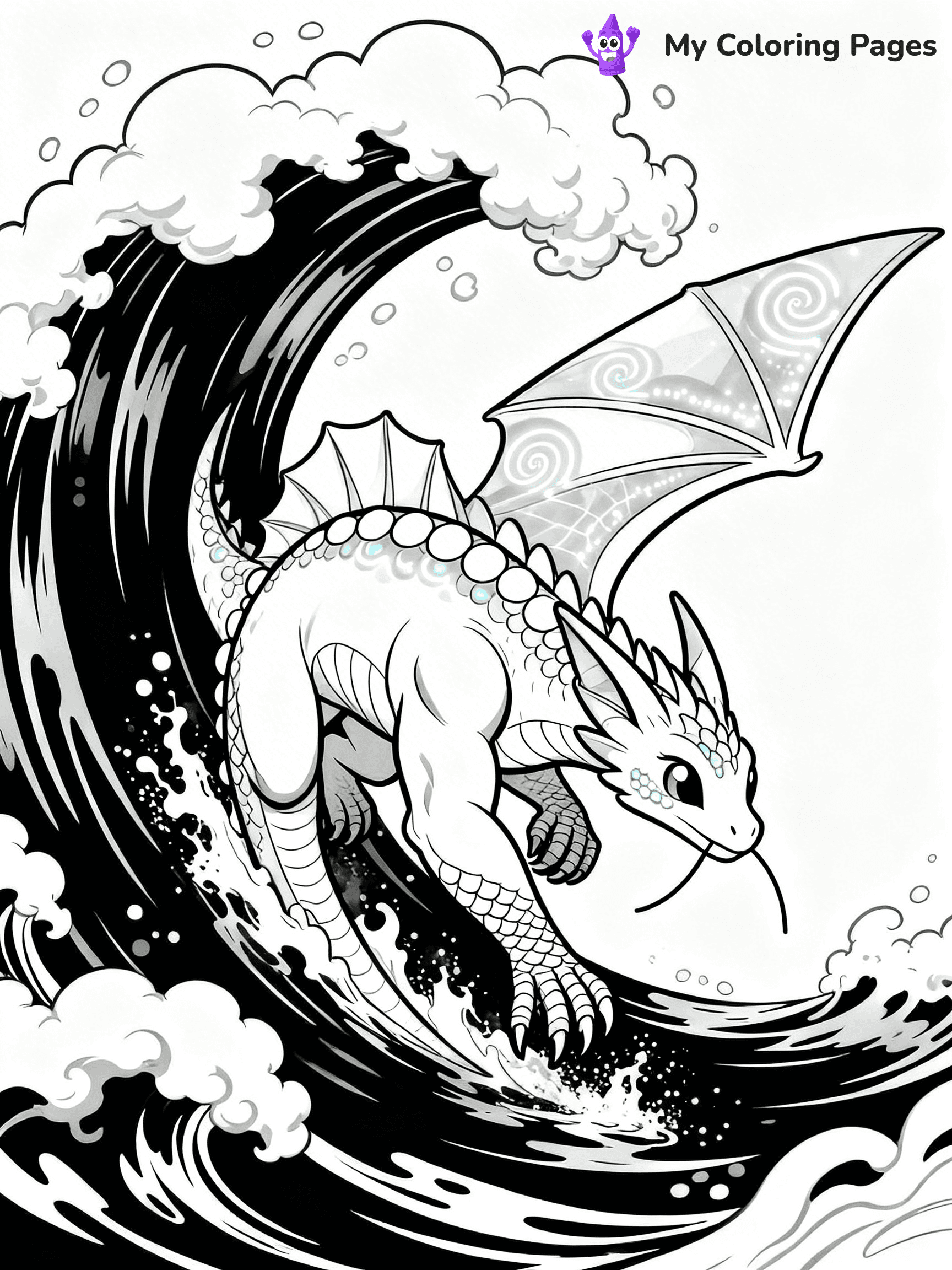 Wings Of Fire Coloring Pages Seawing - 14