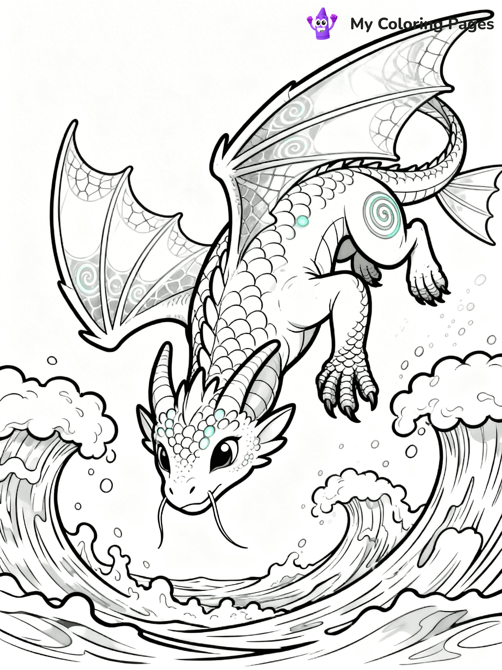 Wings Of Fire Coloring Pages Seawing - 12