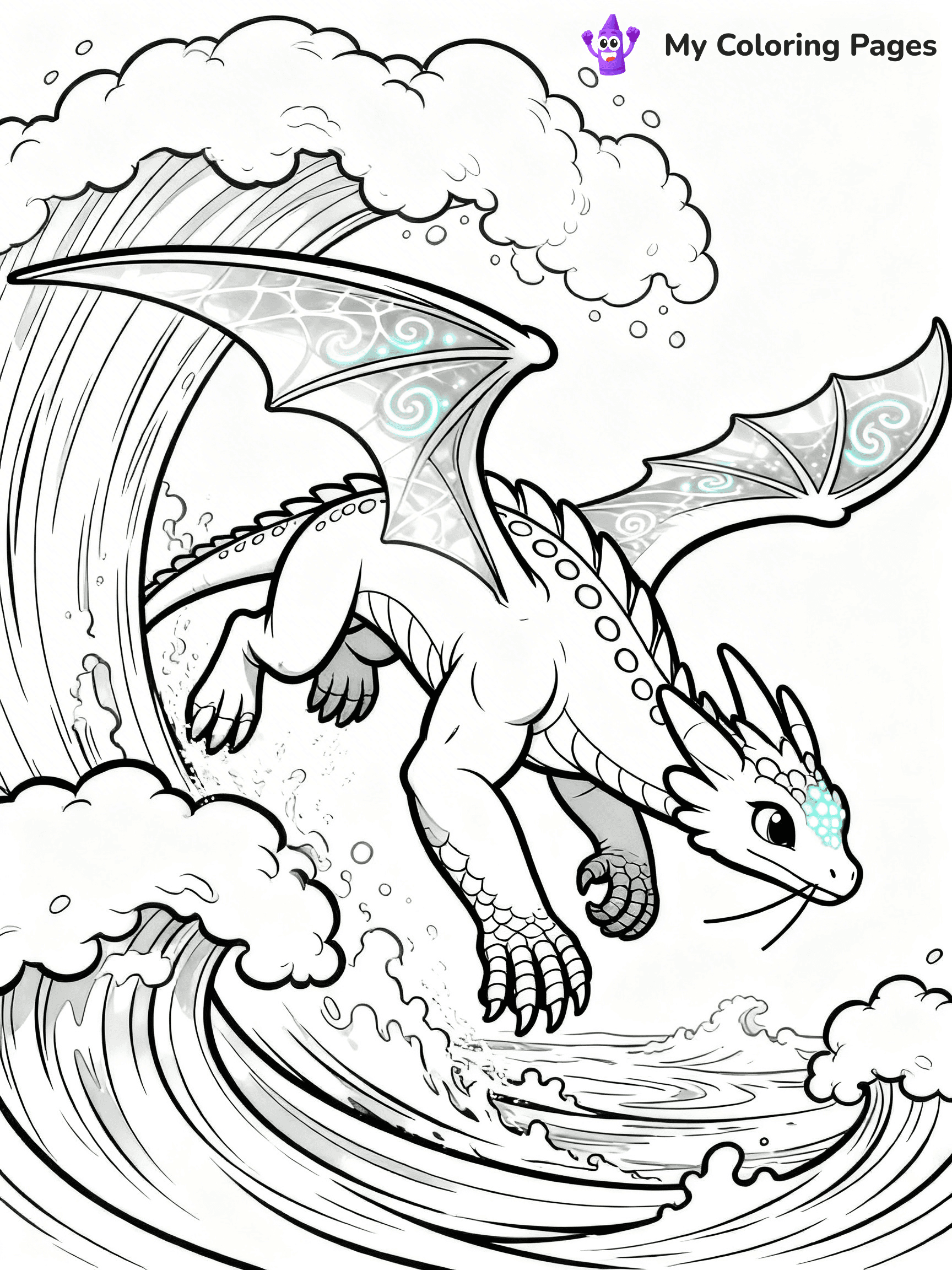 Wings Of Fire Coloring Pages Seawing - 10
