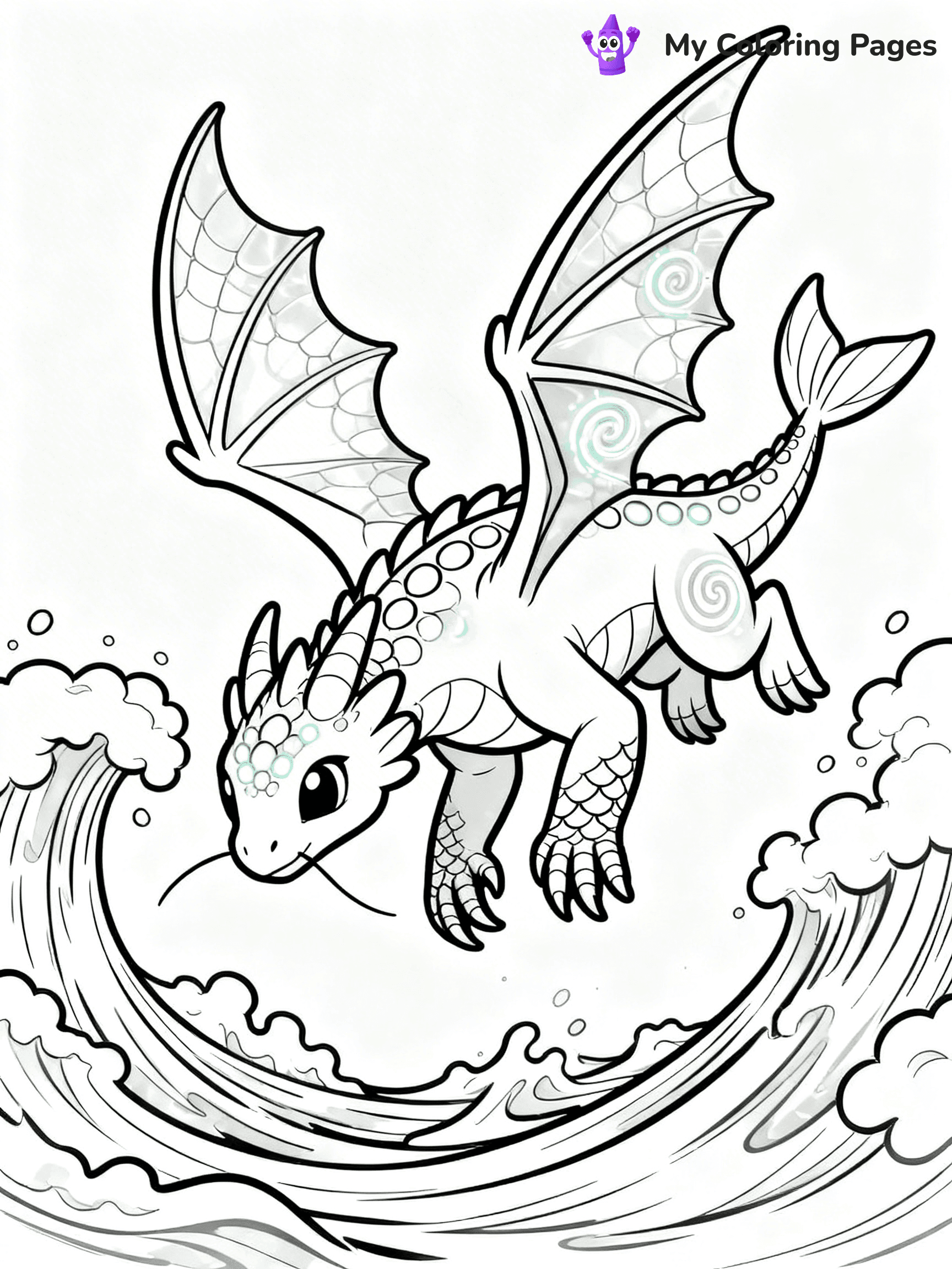 Wings Of Fire Coloring Pages Seawing - 9