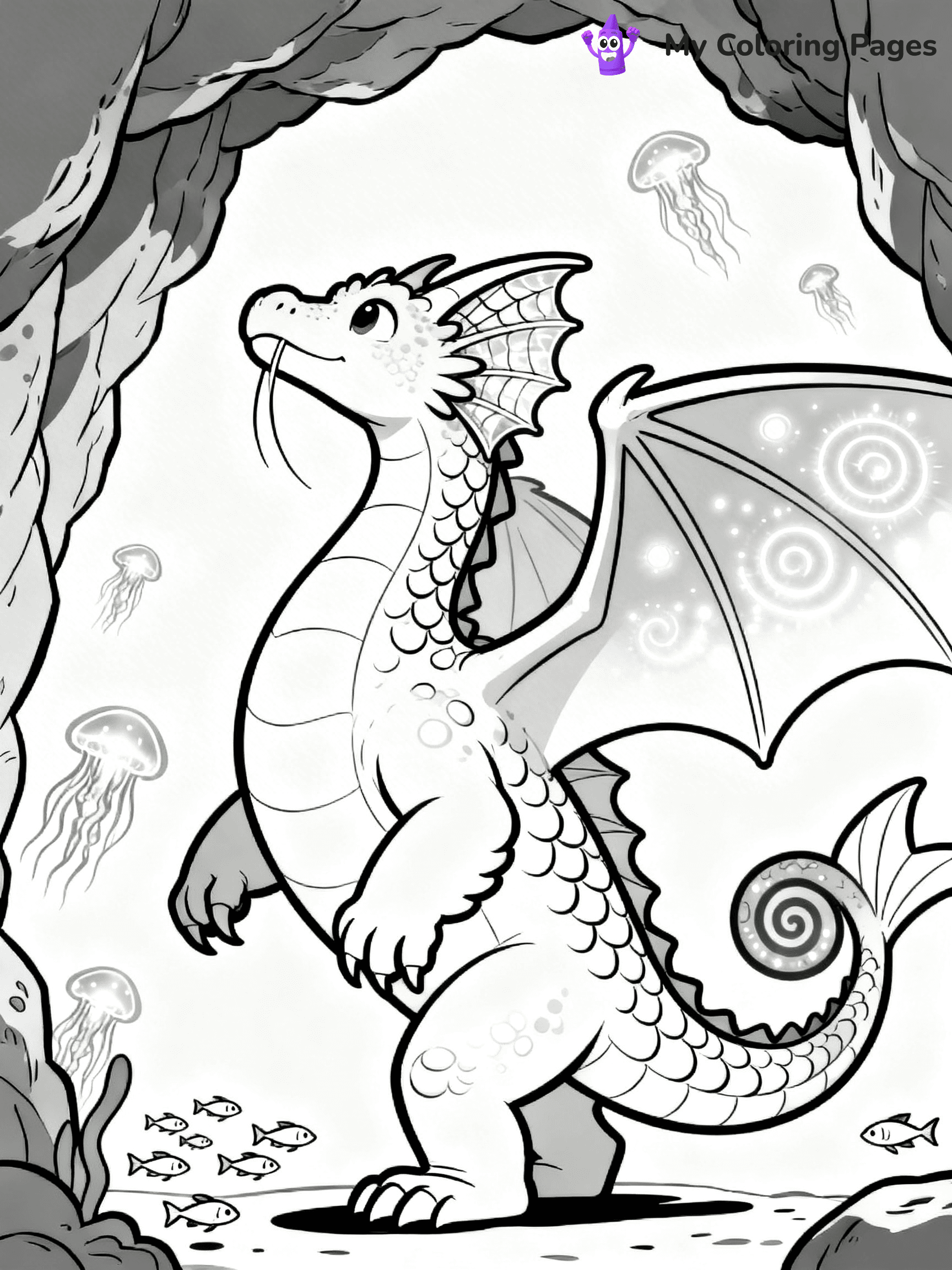 Wings Of Fire Coloring Pages Seawing - 6