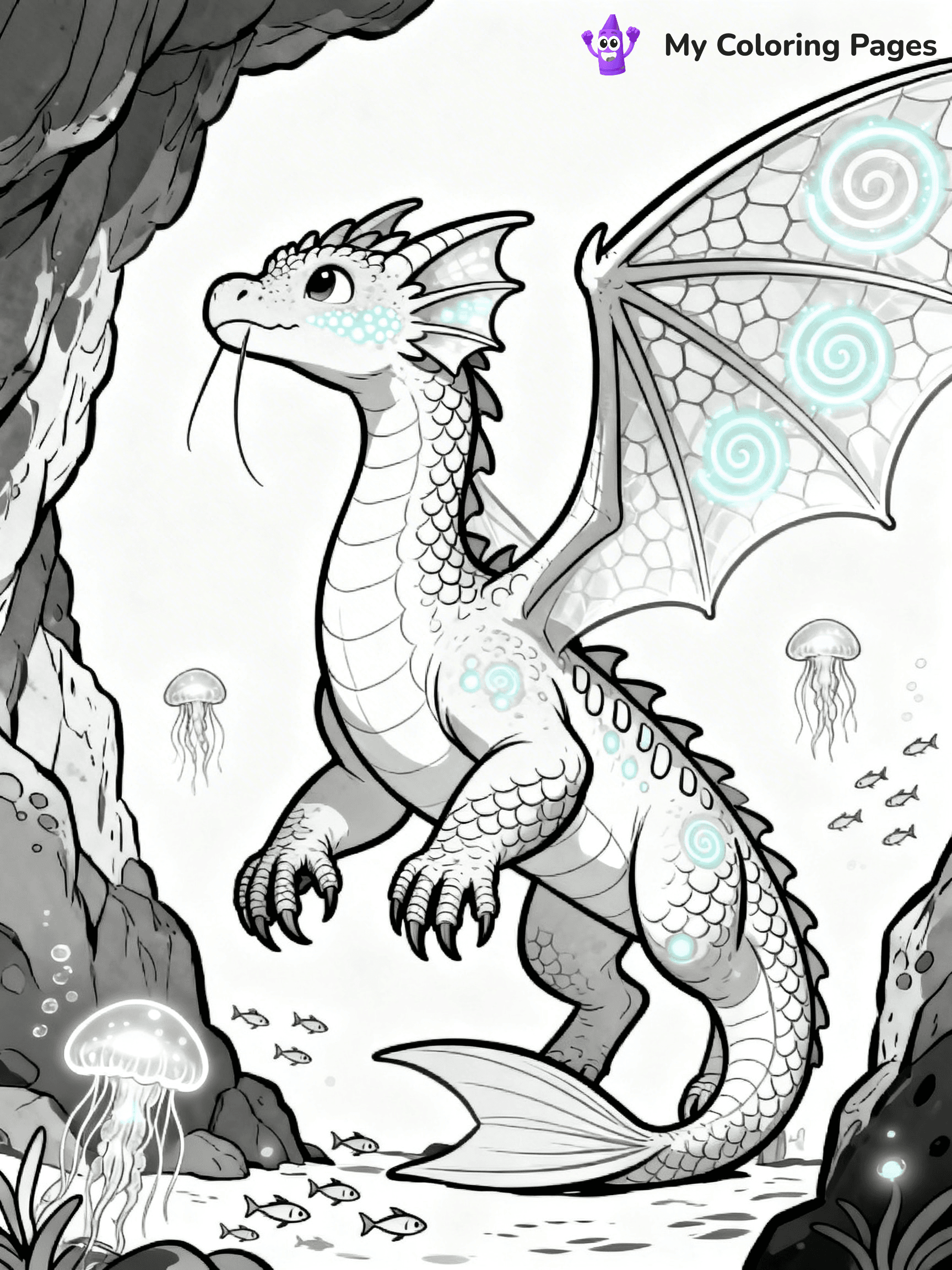 Wings Of Fire Coloring Pages Seawing - 5