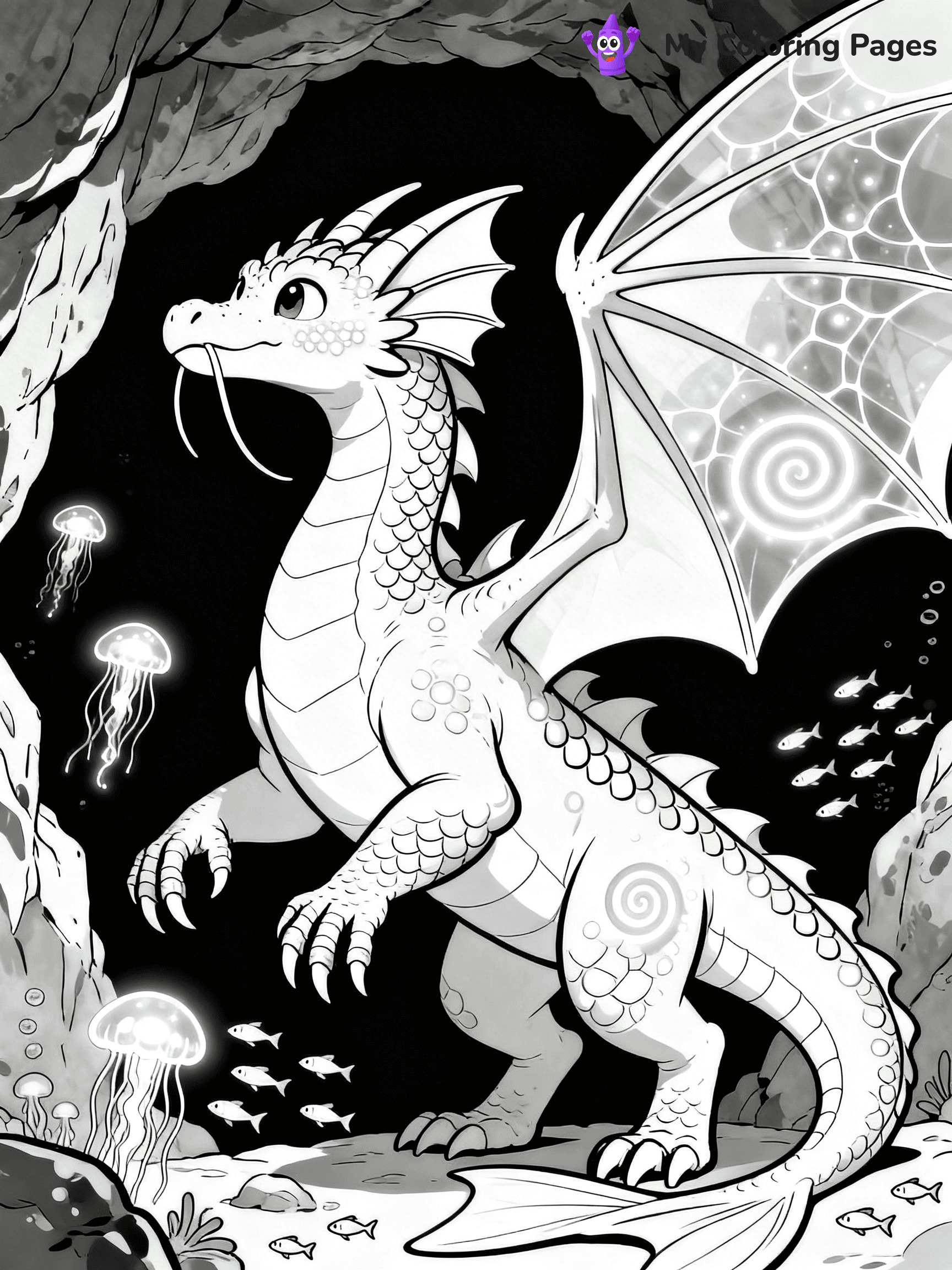 Wings Of Fire Coloring Pages Seawing - 4