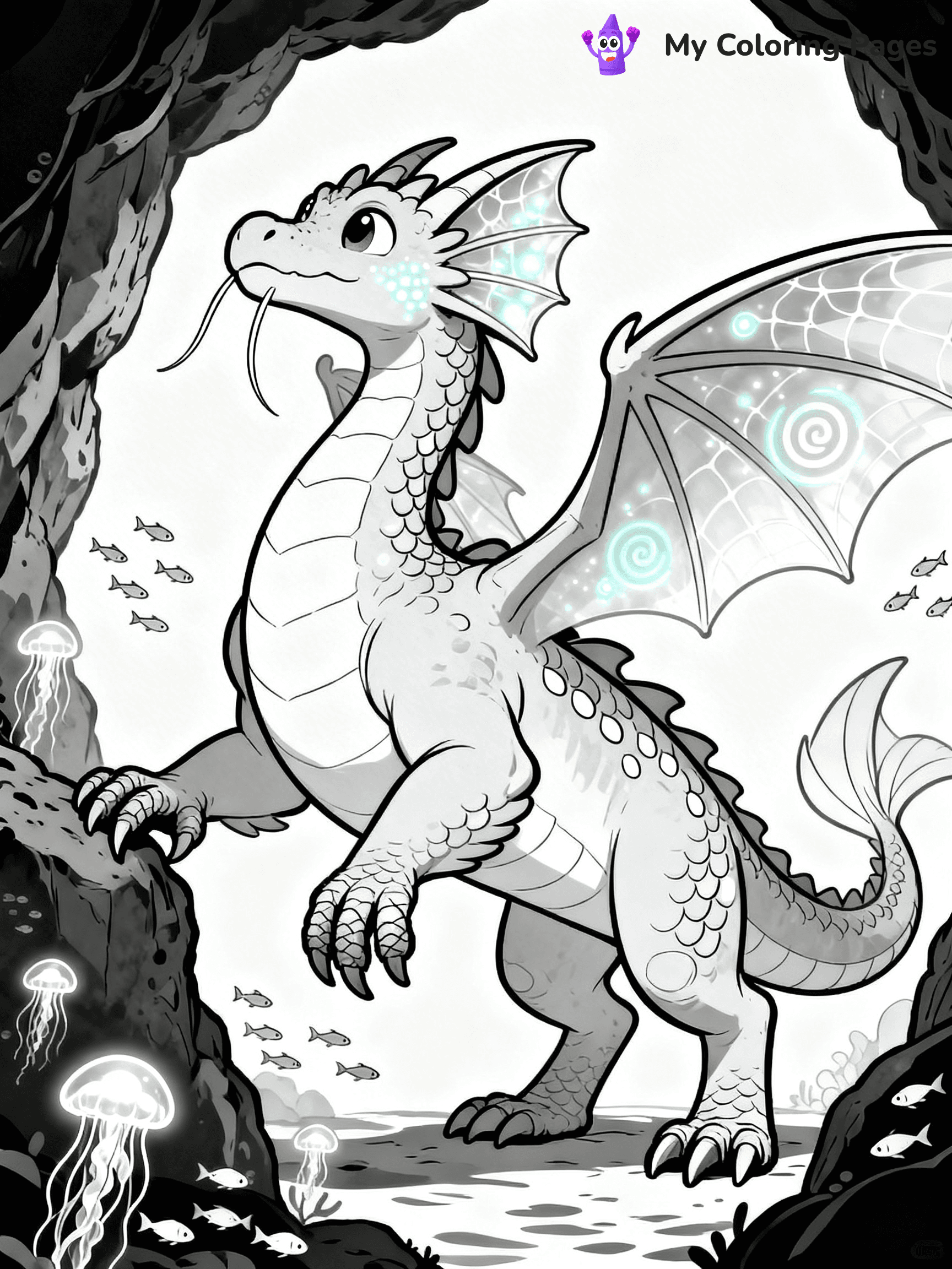 Wings Of Fire Coloring Pages Seawing - 2