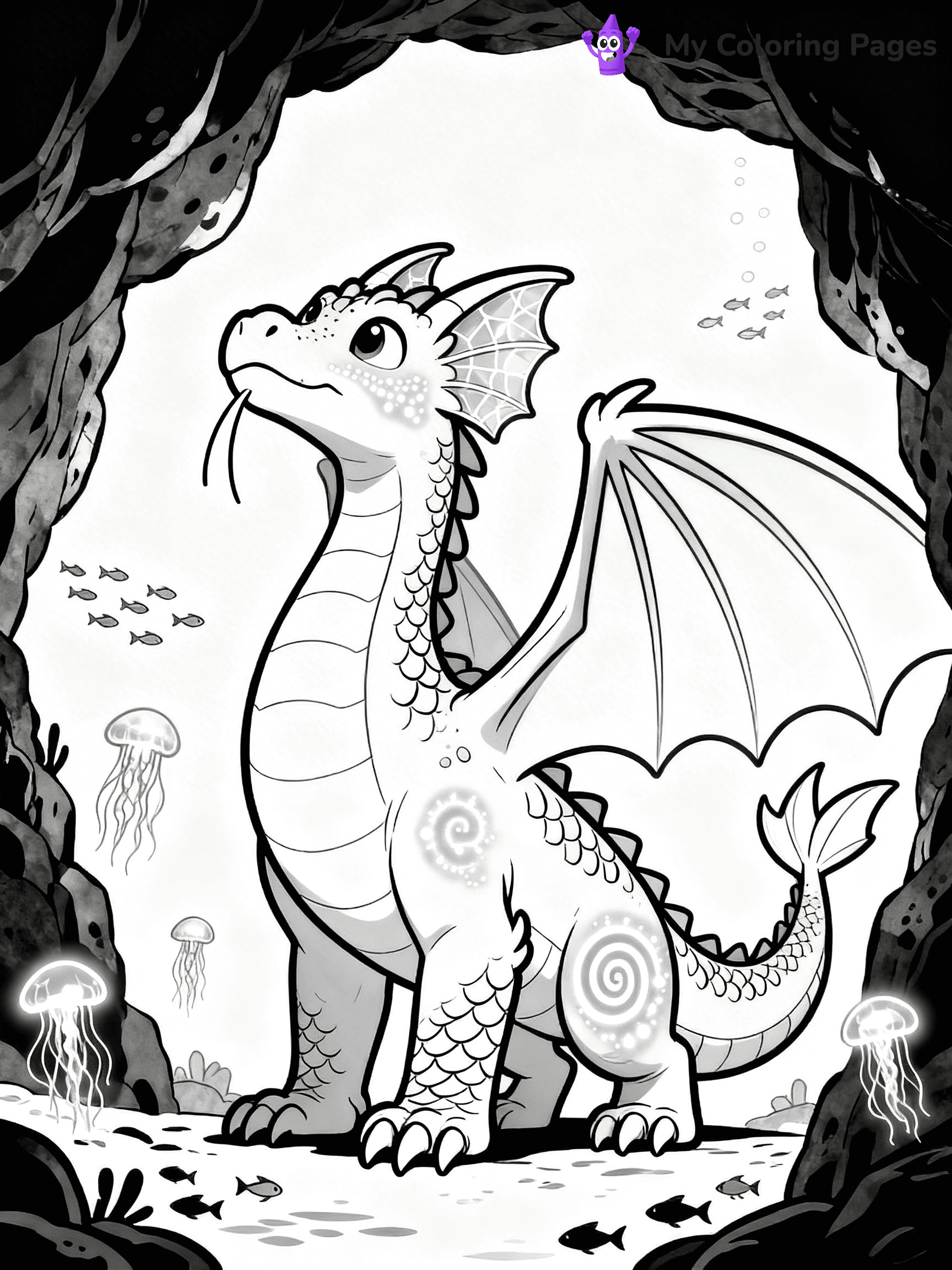 Wings Of Fire Coloring Pages Seawing - 1