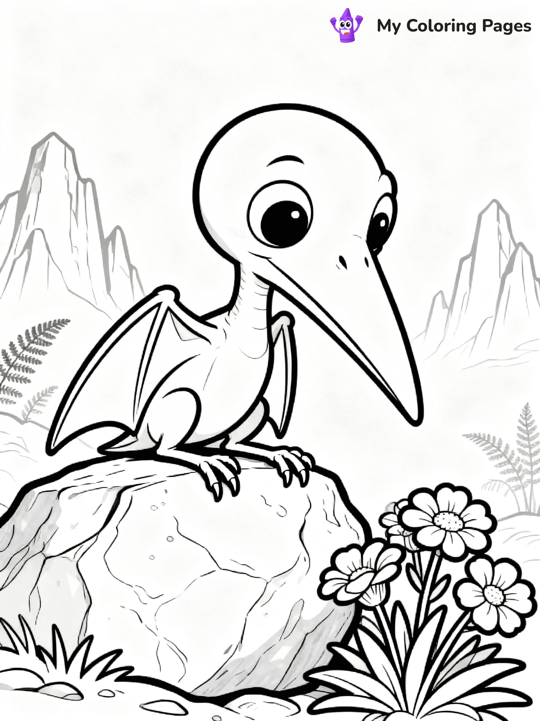 Pteranodon Coloring Pages - 14