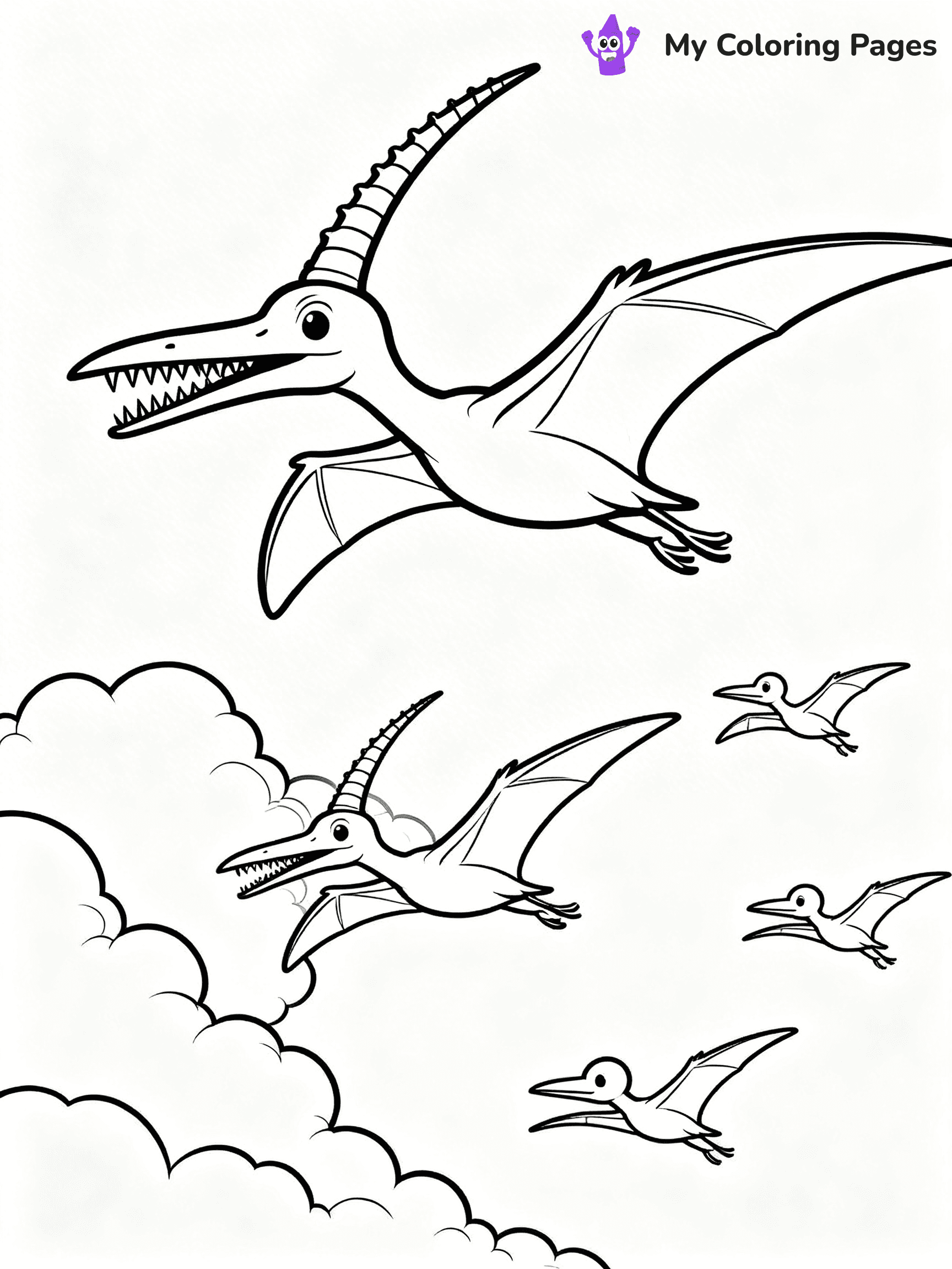 Pteranodon Coloring Pages - 13
