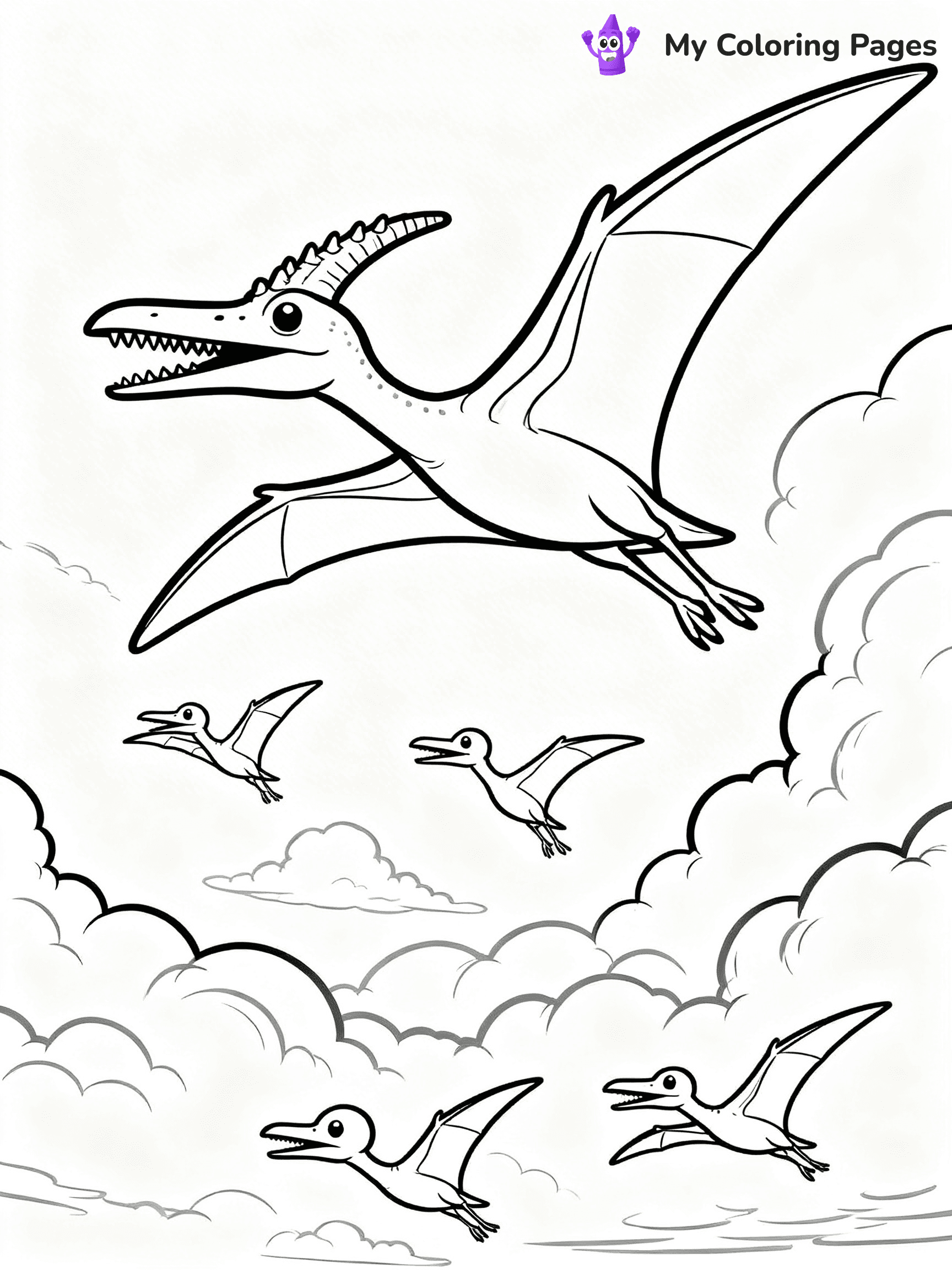 Pteranodon Coloring Pages - 12