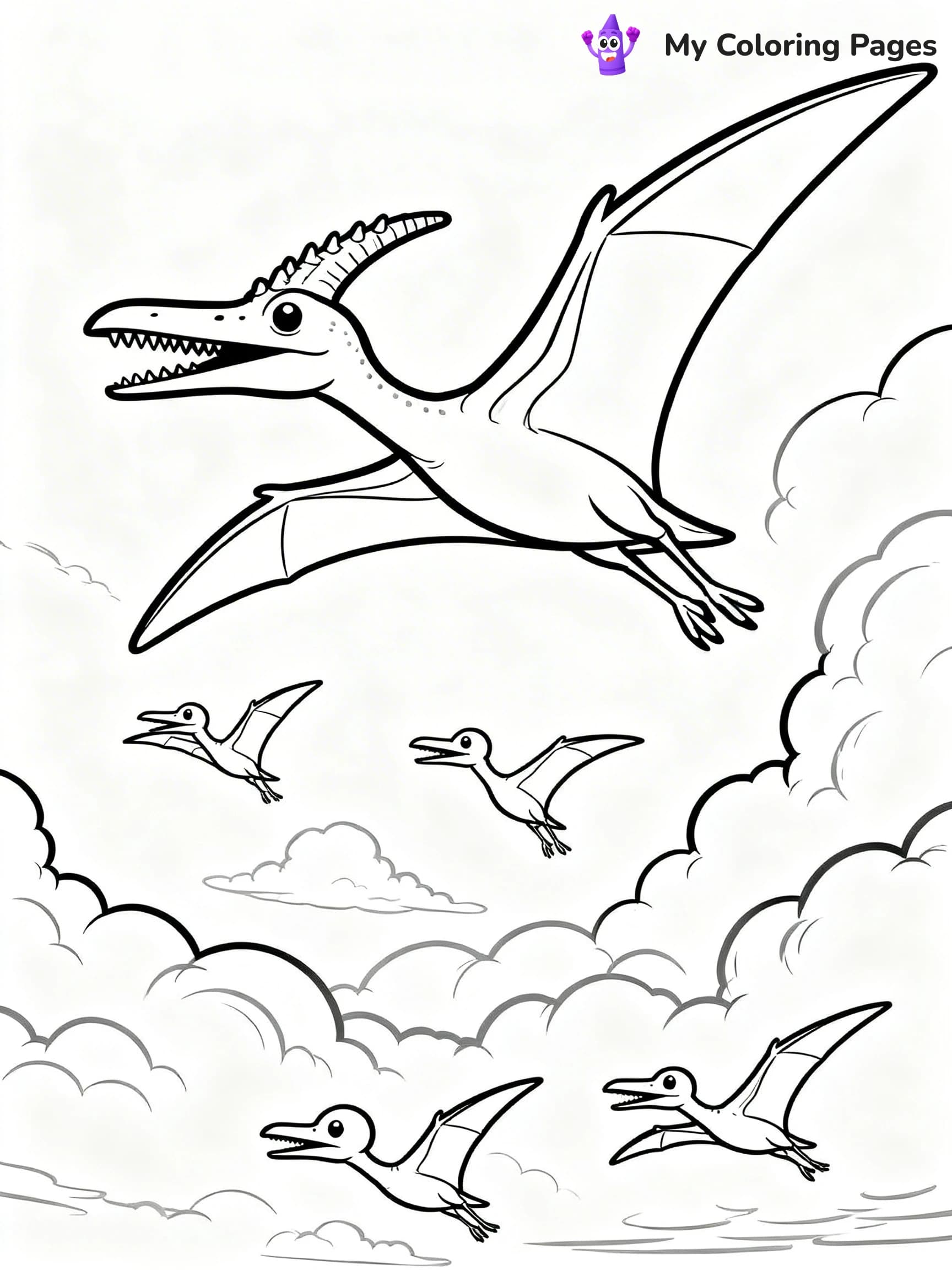 Pteranodon Coloring Pages - 12