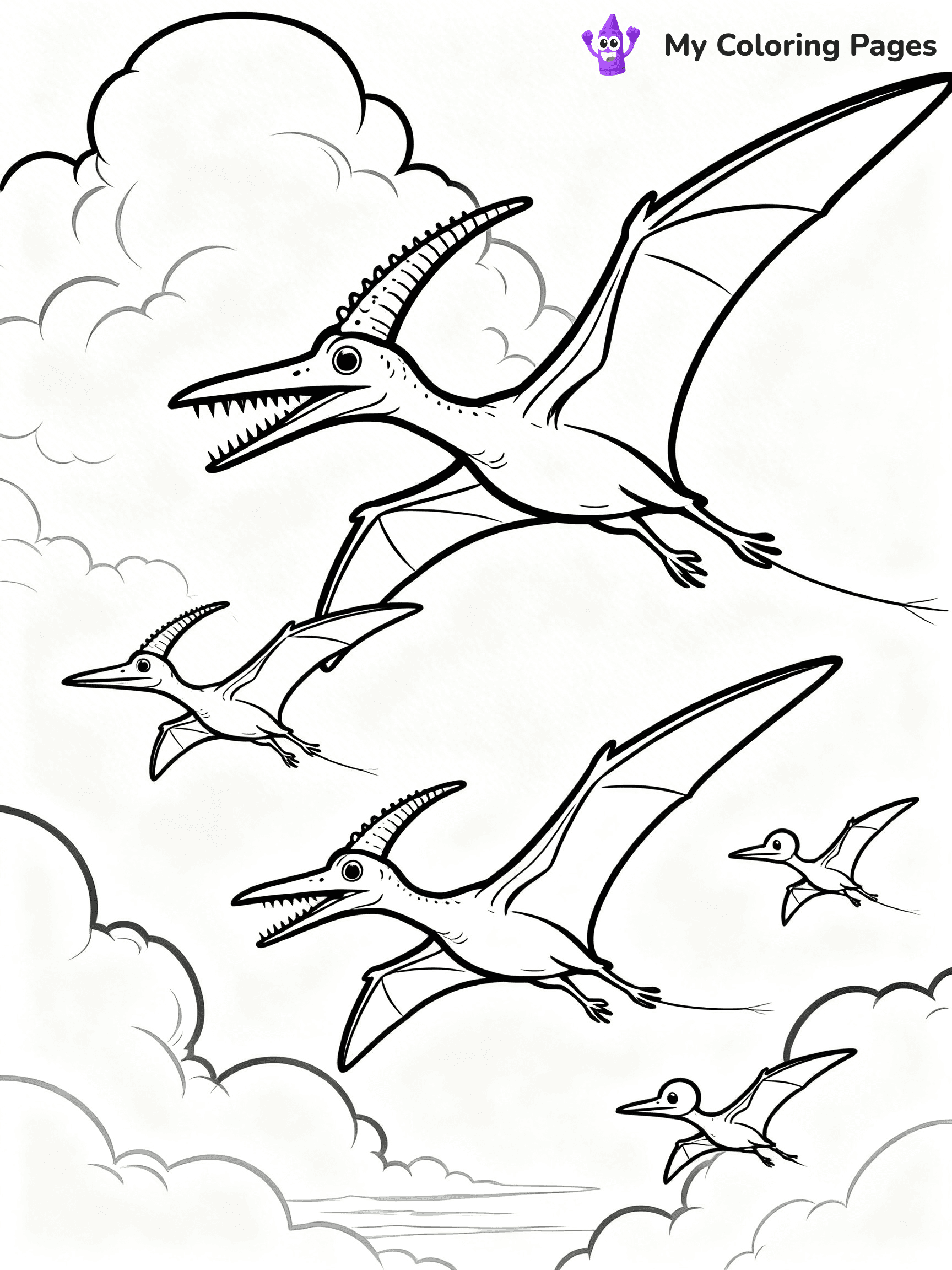 Pteranodon Coloring Pages - 11